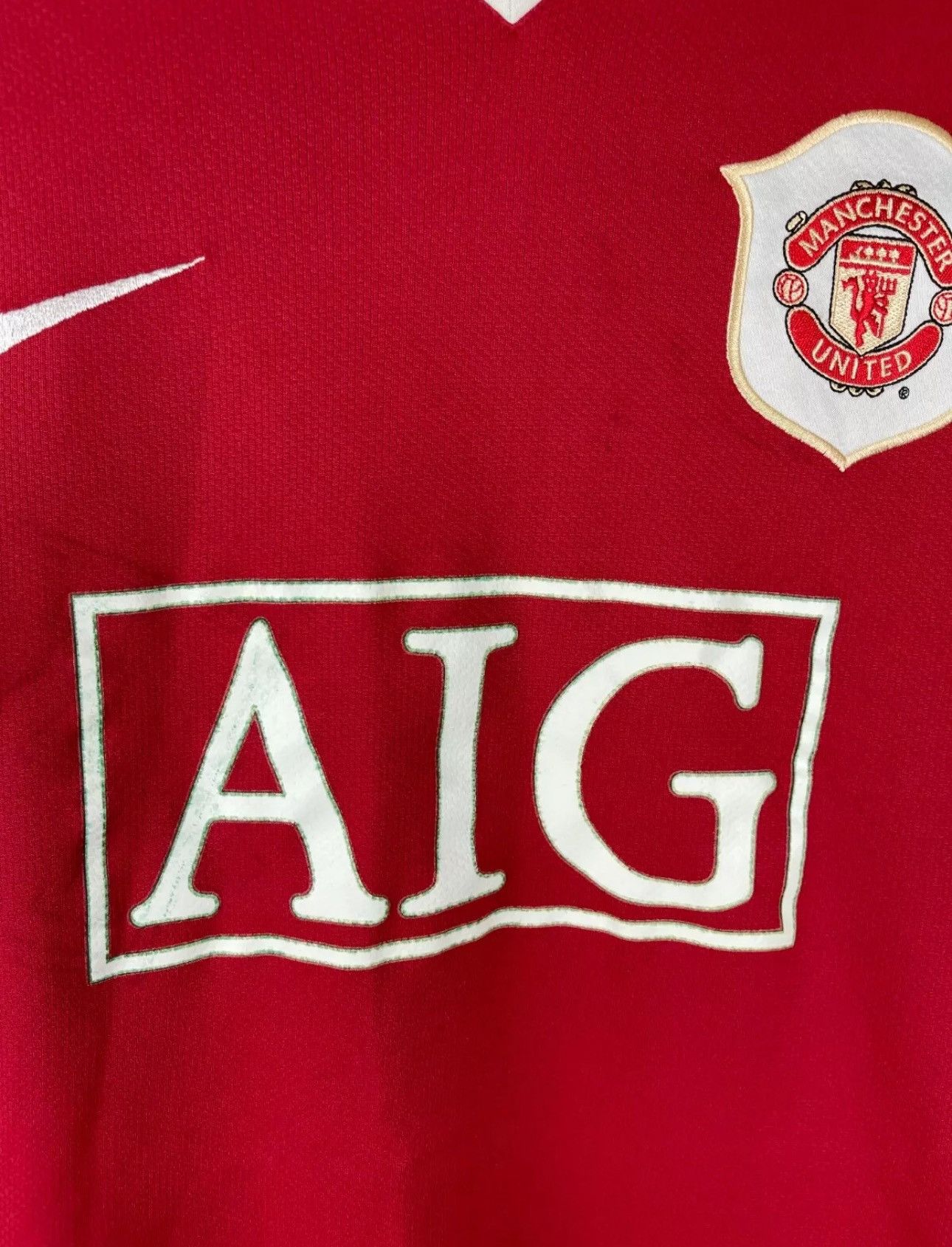 Nike Nike Manchester United 2006 2007 home soccer jersey football Size US L / EU 52-54 / 3 - 4 Thumbnail