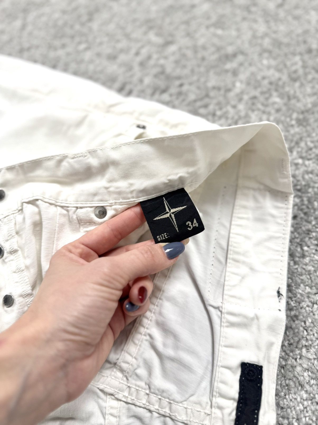 Stone Island Stone Island Jeans Pants Size 34 Mens Cream Cottone Linen Size US 34 / EU 50 - 7 Thumbnail