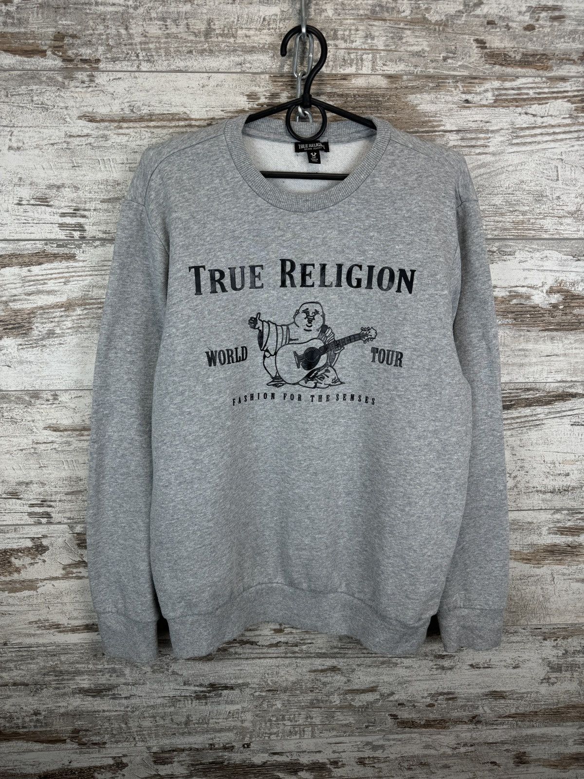Japanese Brand Mens Vintage True Religion Sweatshirt big logo Japanese y2k Size US S / EU 44-46 / 1 - 1 Thumbnail