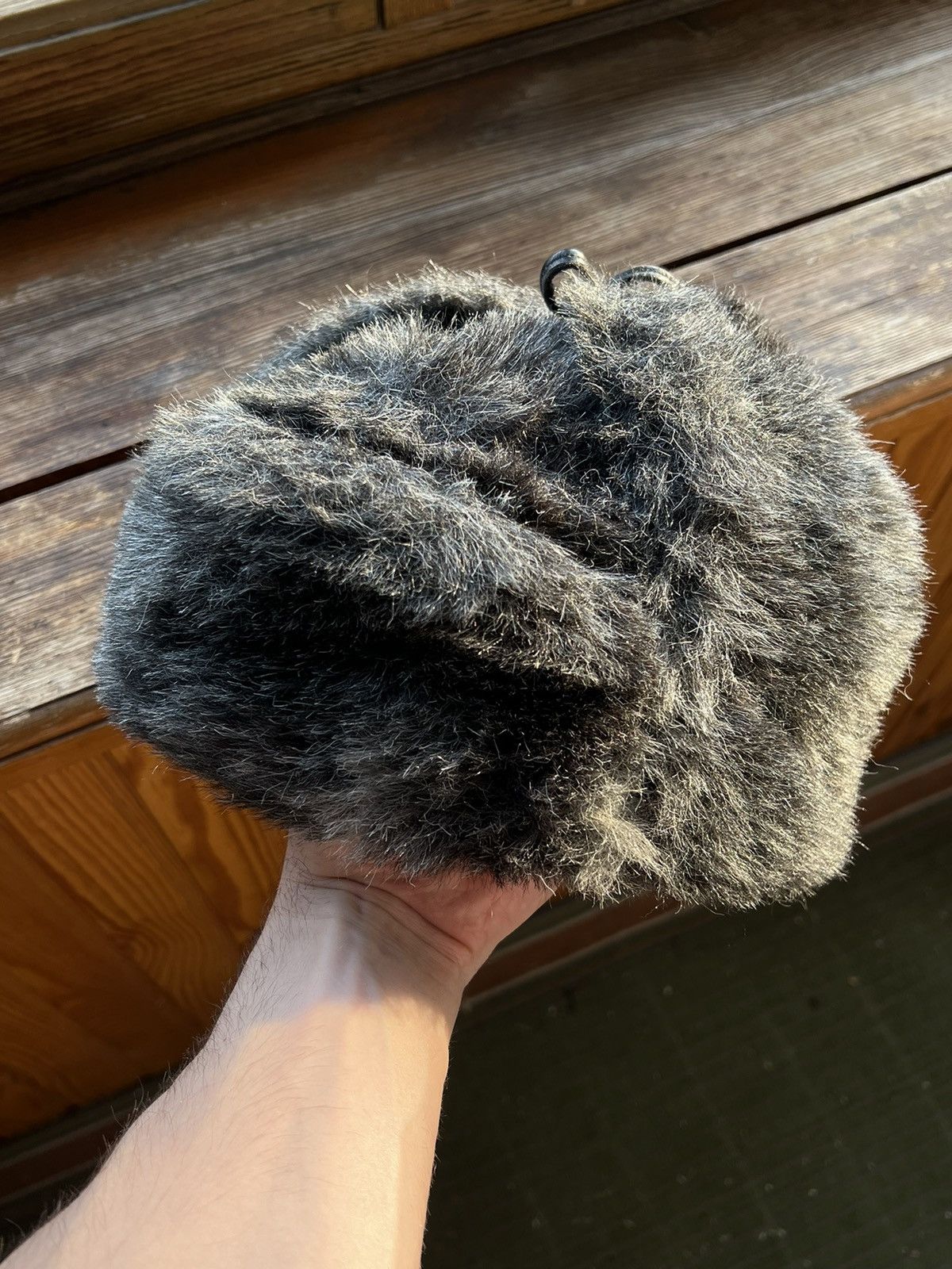 Hat Club Y2K Faux Fur Ushanka Vintage Fuzzy Trapper Hat Huge Size ONE SIZE - 2 Thumbnail