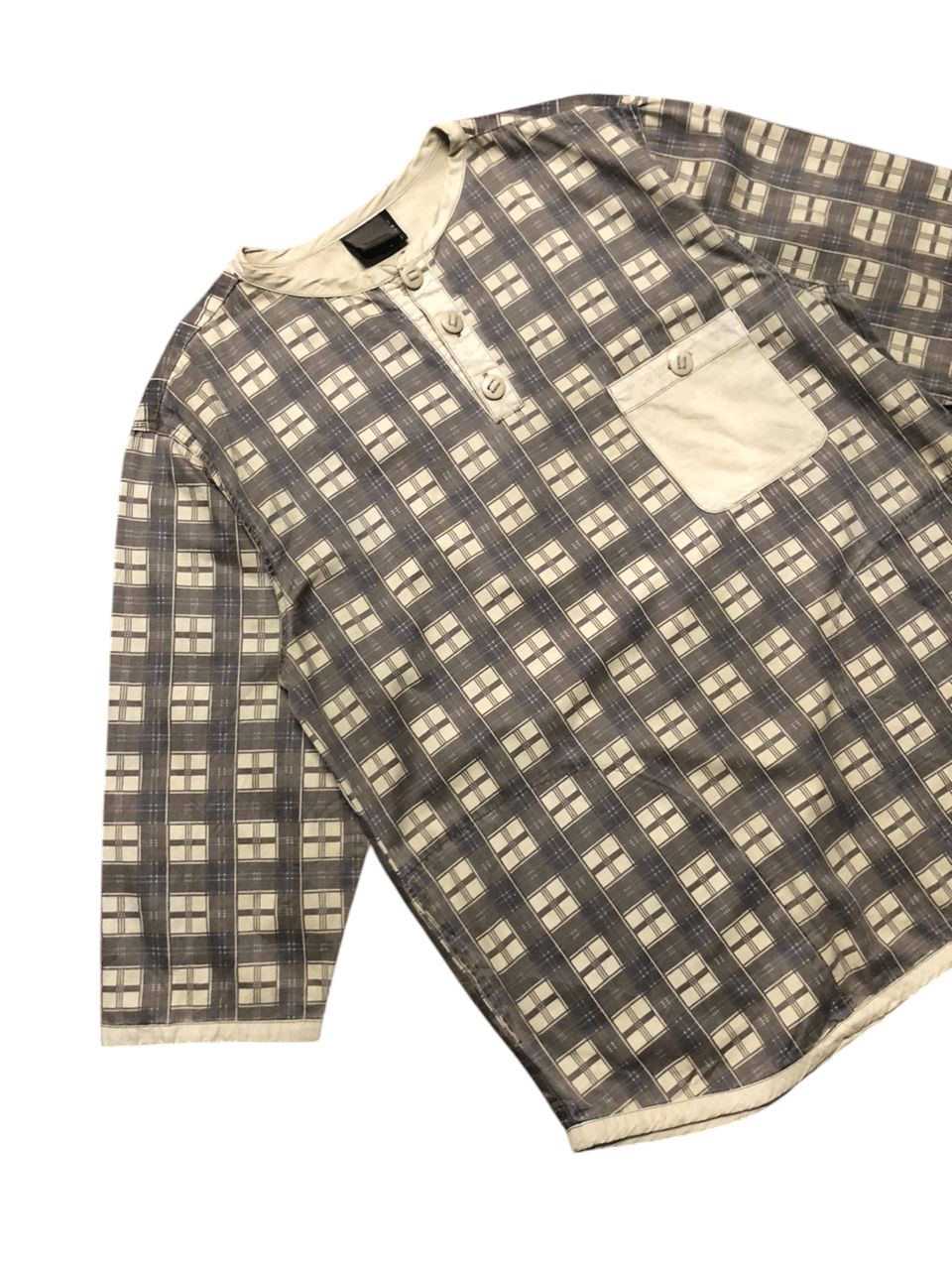 If Six Was Nine × Japanese Brand 2004 Flip The Script Checked Work Gear Shirt Jacket Size US L / EU 52-54 / 3 - 4 Thumbnail