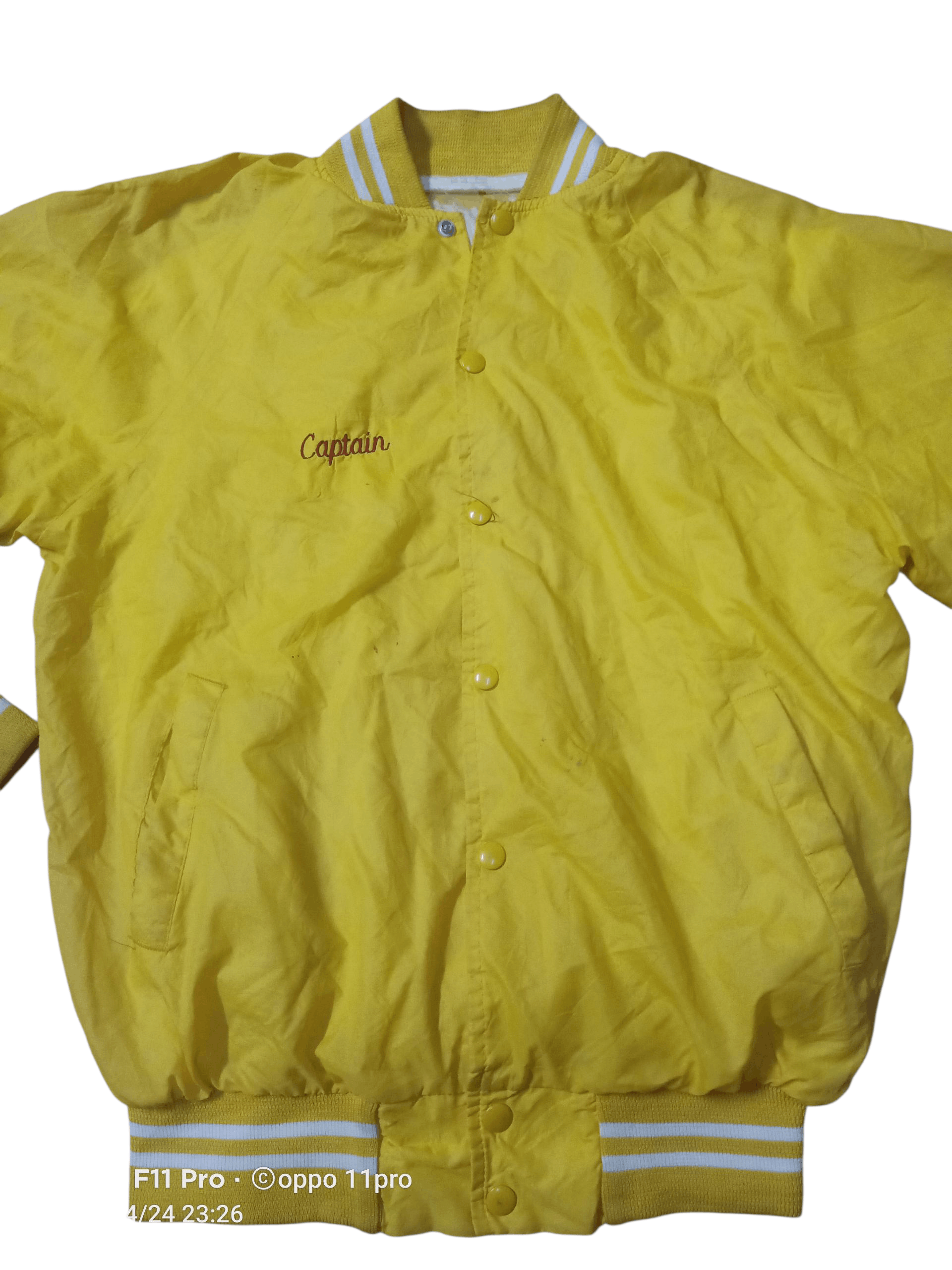 Vintage 💥Vintage 80s Captain Bombers Jacket Embroidery 💥 Size US M / EU 48-50 / 2 - 1 Thumbnail