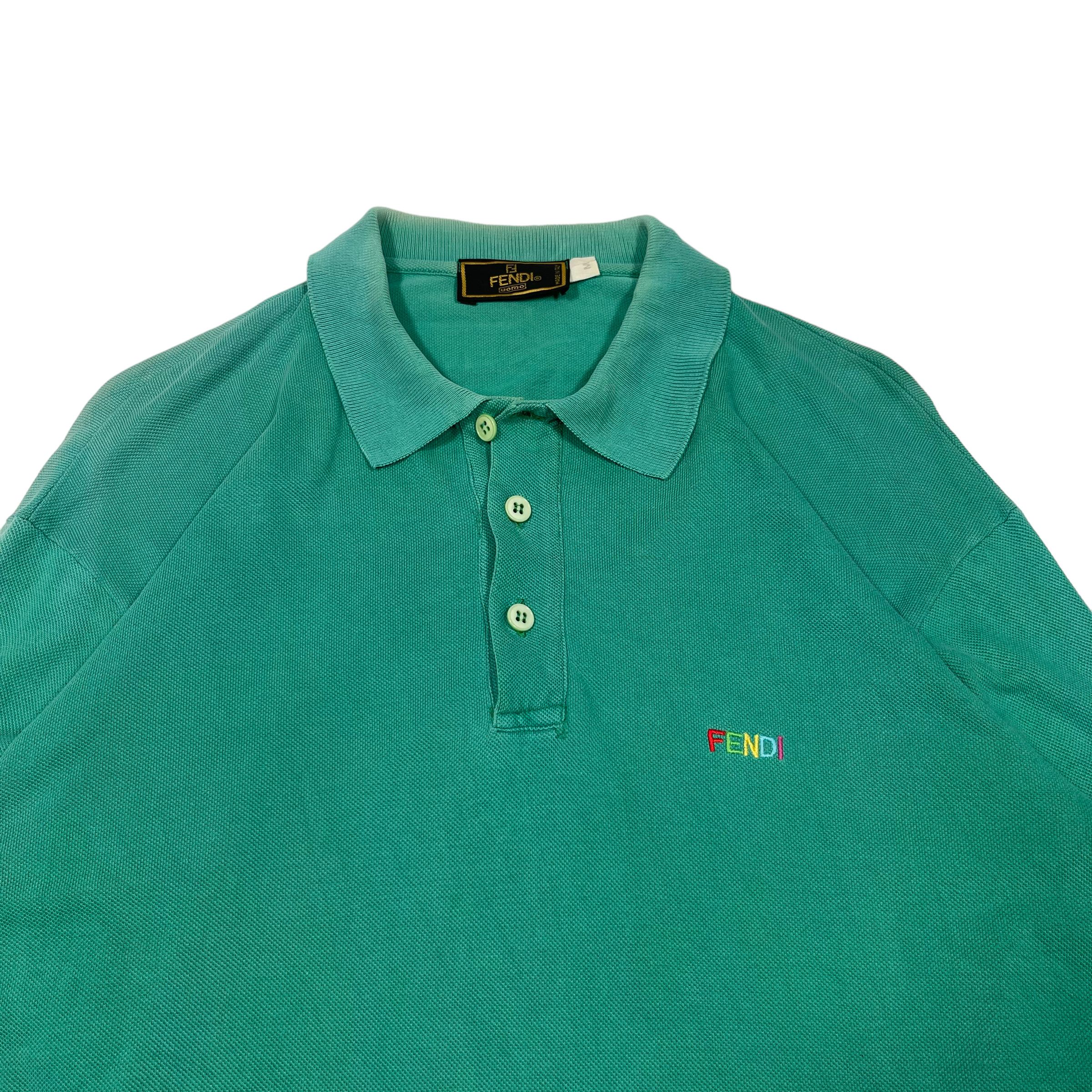 Fendi × Vintage Fendi Vintage 1990s Embroidered Polo Shirt Size US M / EU 48-50 / 2 - 3 Thumbnail