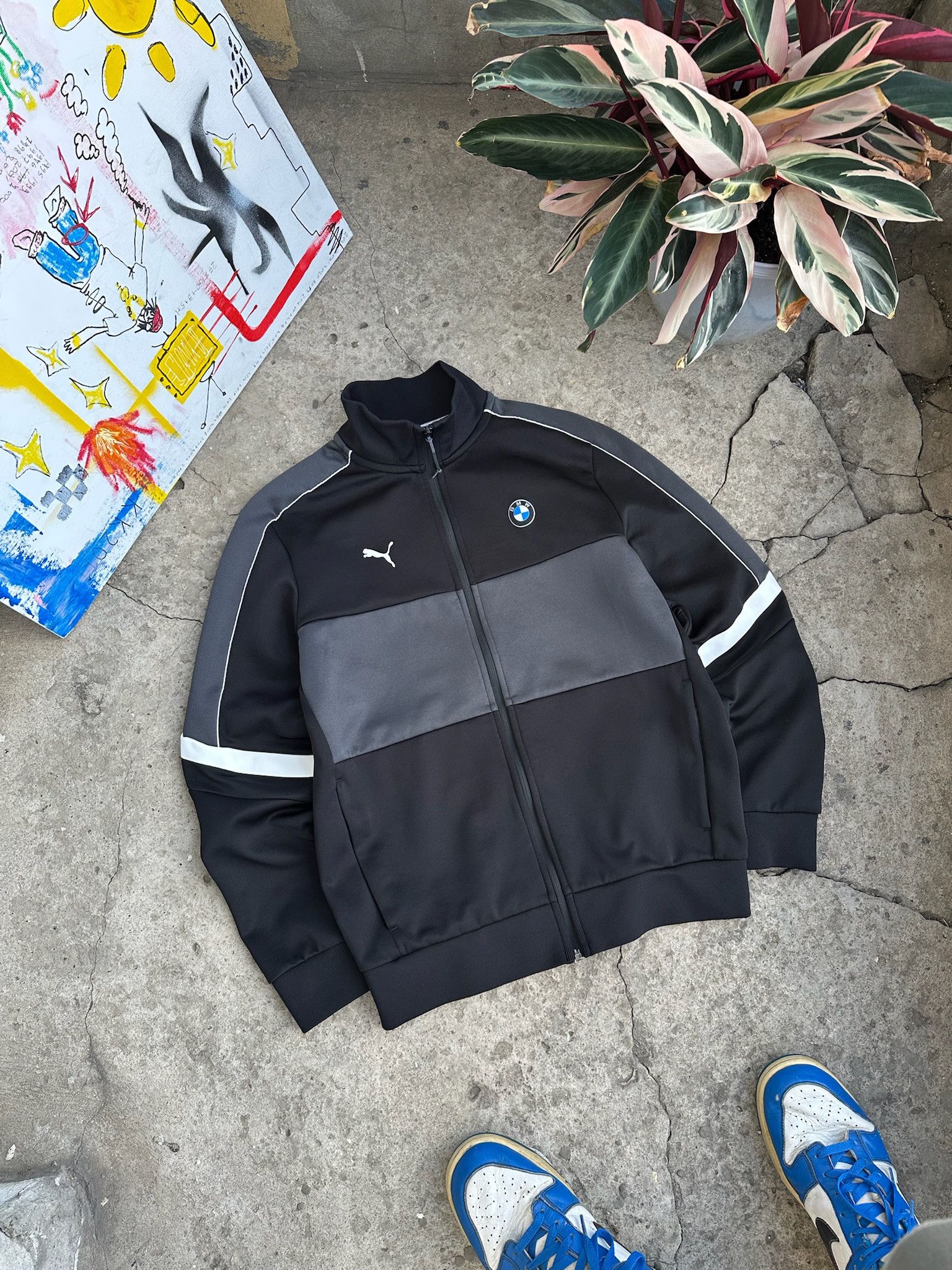 BMW Mens Vintage Puma BMW motorsport Jacket nylon racing y2k Size US S / EU 44-46 / 1 - 1 Thumbnail