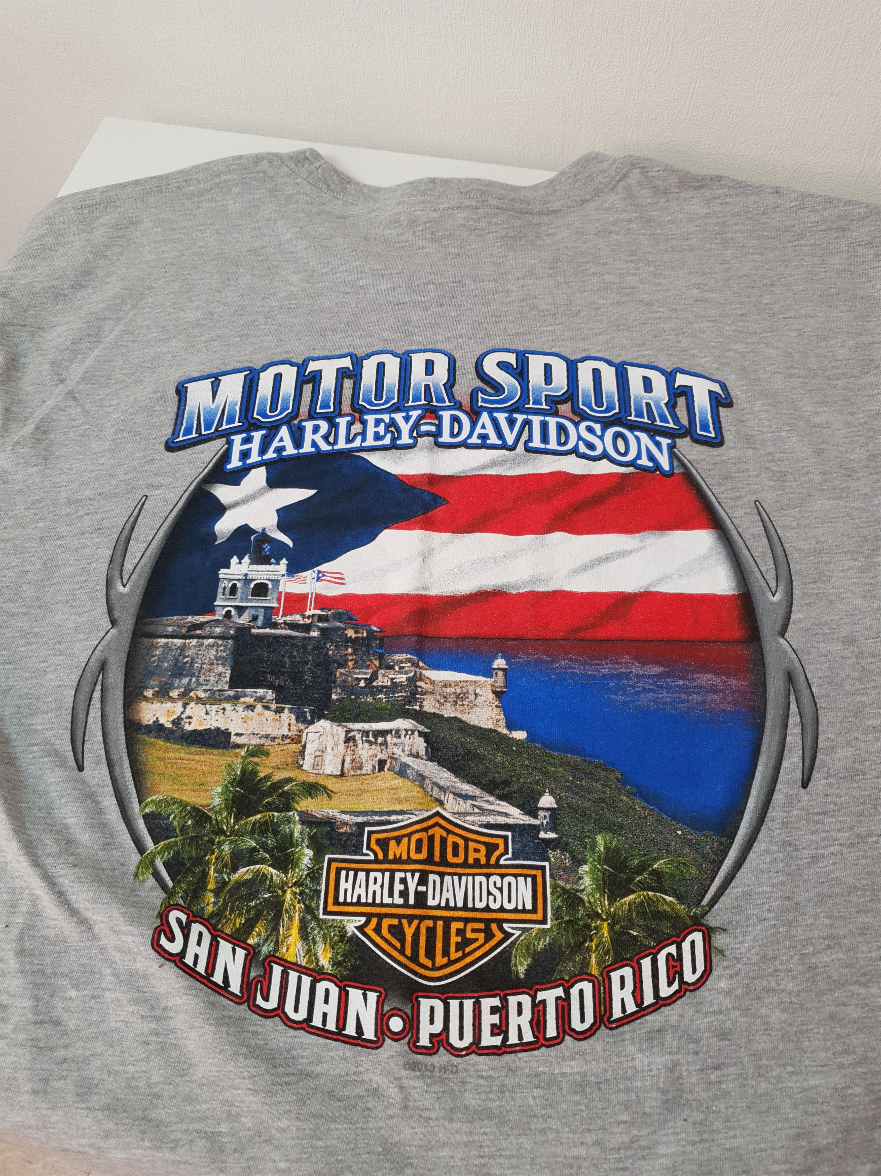 Harley Davidson Harley Davidson RK Stratman Inc T Shirt Gray Big Logo Size US XL / EU 56 / 4 - 11 Thumbnail
