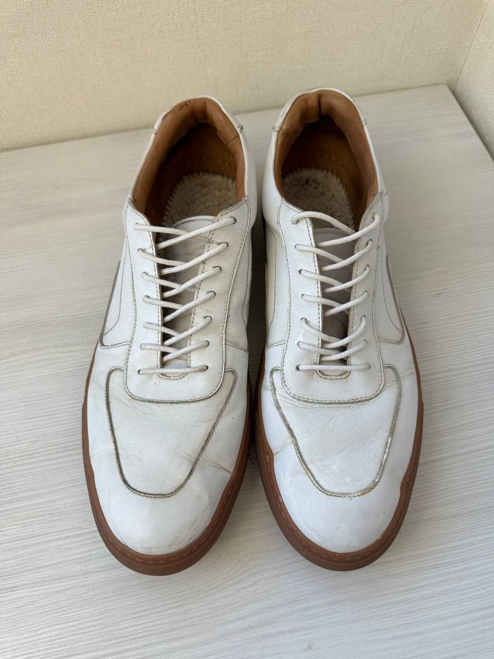Handmade Oliver Sweeney Tabua 501 Leather Sneakers Handmade Italy Size US 11.5 / EU 44-45 - 4 Thumbnail