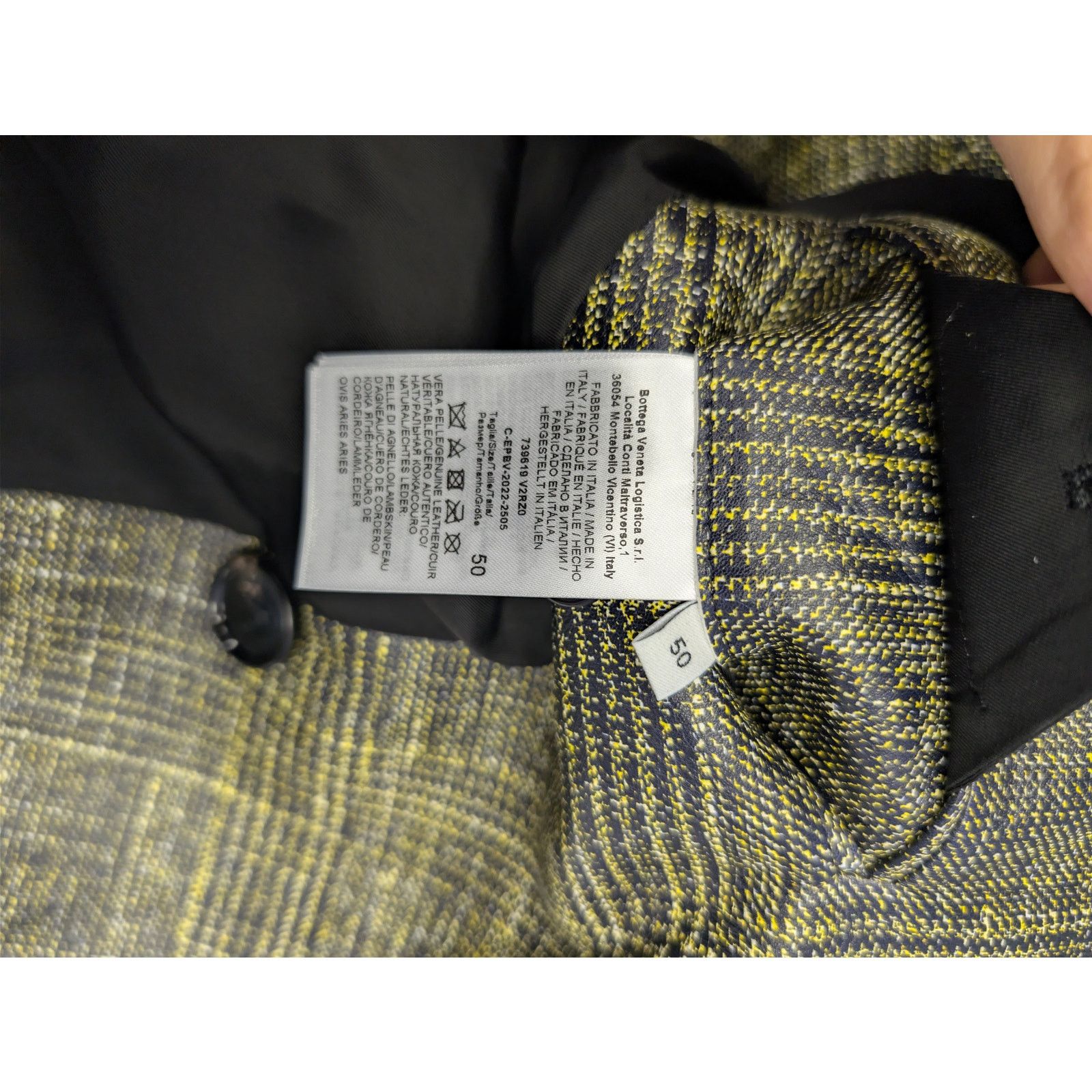 Bottega Veneta o1rshd1 double-breasted Printed Leather Pow Coat Multicolor Size US M / EU 48-50 / 2 - 15 Thumbnail