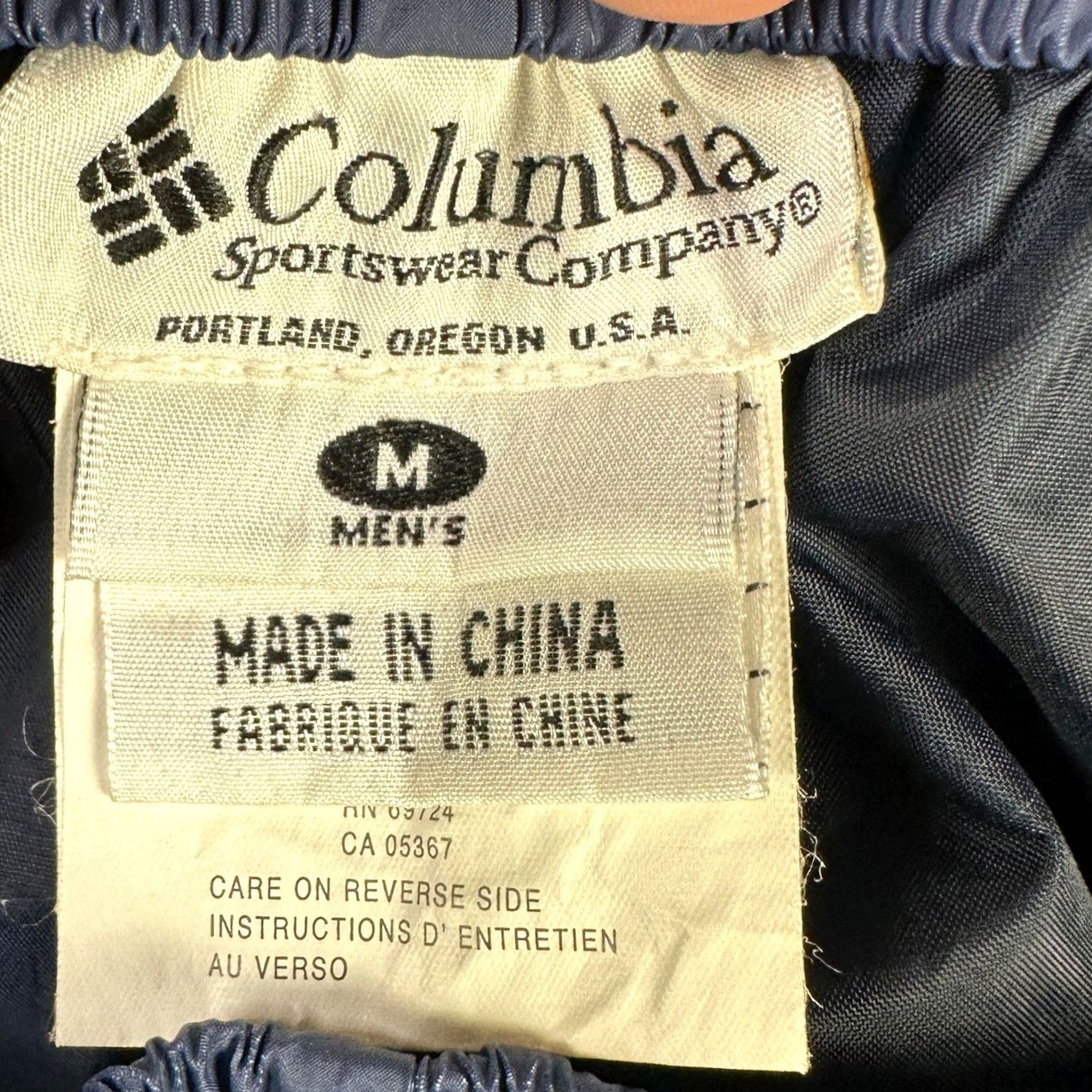 Vintage VINTAGE Columbia Men Waterproof Pants Wind Pant Blue Nylon 100% Outdoor Regular Size M Boys Girls Mens Womens Size US 31 - 4 Thumbnail