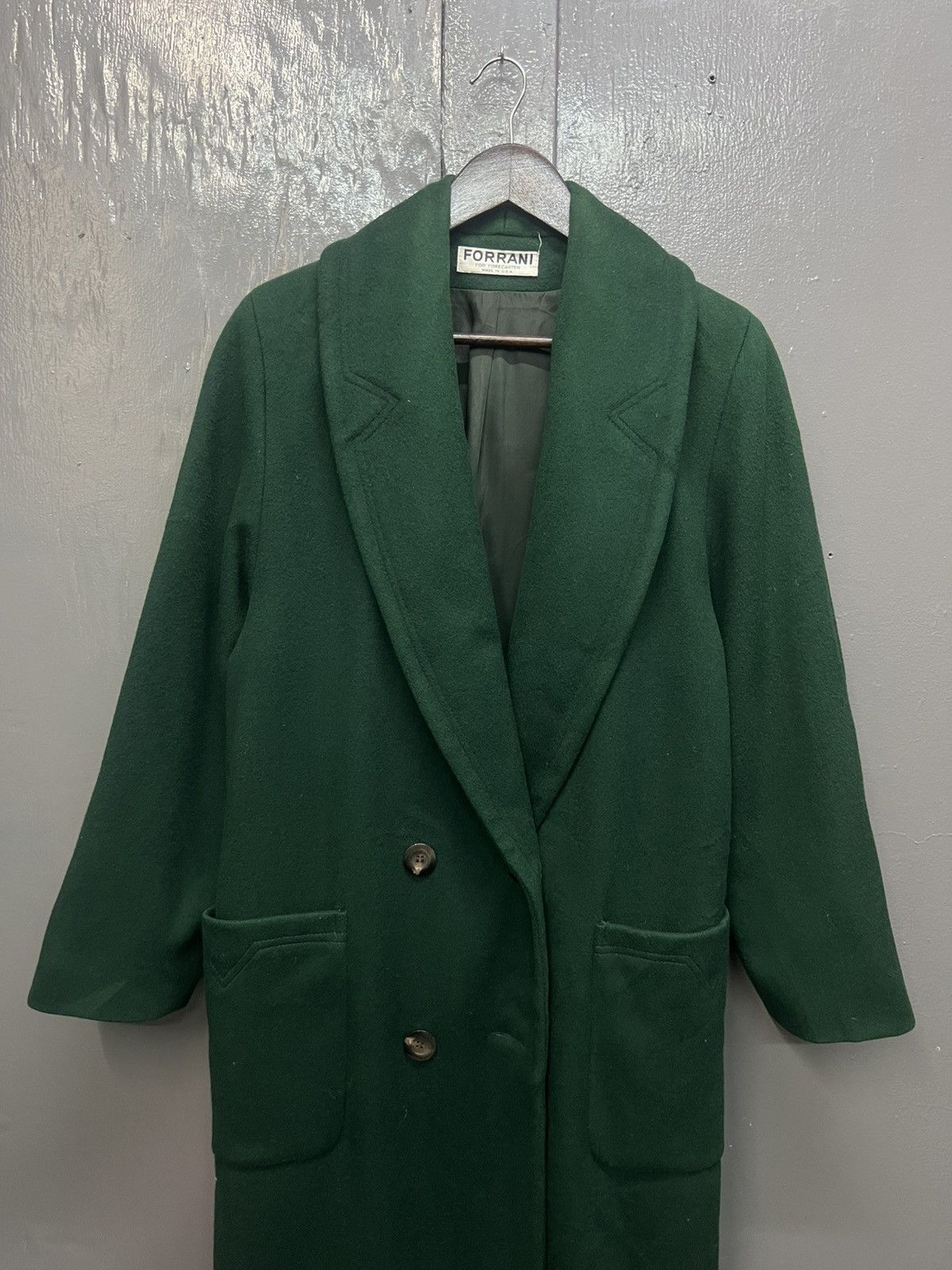 Other Forrani Pure Wool 100% Long Coat Made In USA Size US L / EU 52-54 / 3 - 2 Thumbnail