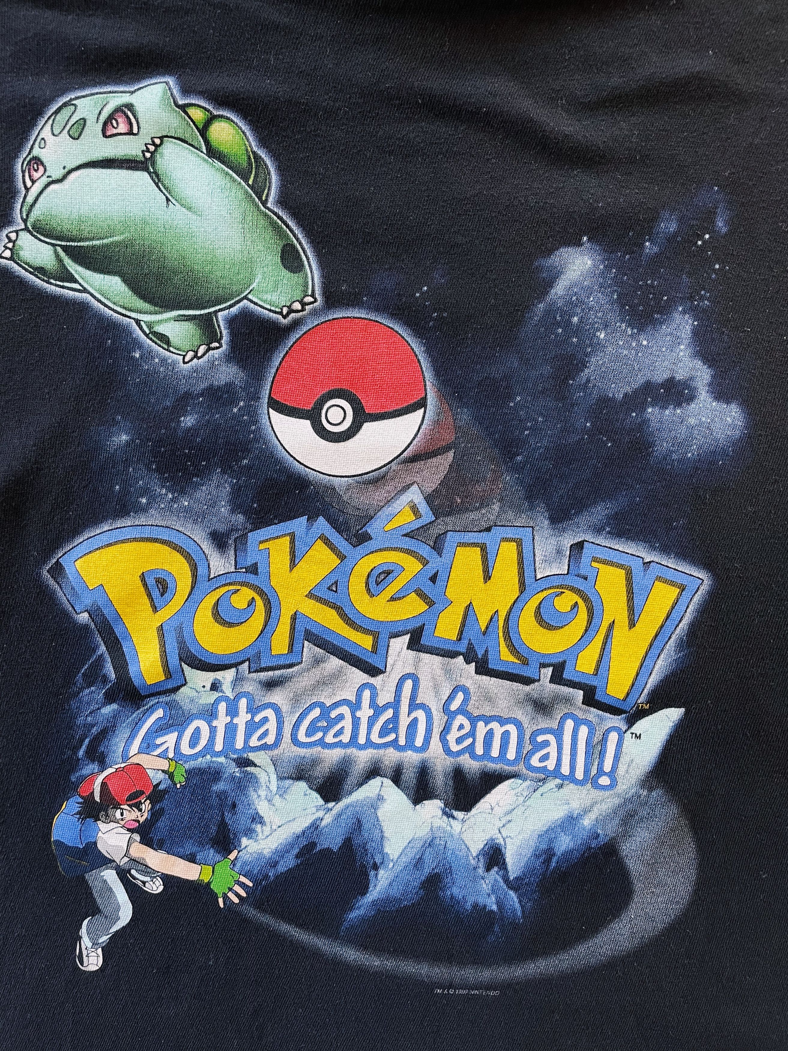 Pokemon Vintage 1998 Nintendo X Pokemon Promo T-shirt Black Size US S / EU 44-46 / 1 - 3 Thumbnail