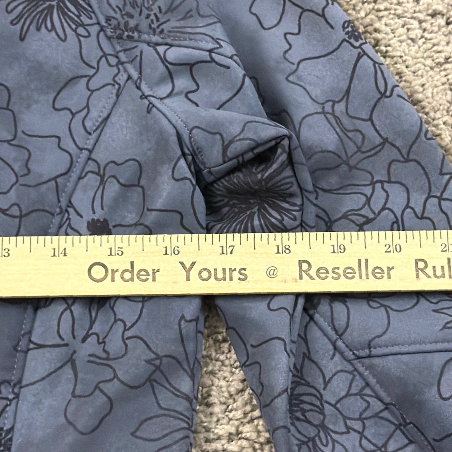 The North Face The North Face Jacket Womens XS Blue Floral Soft Shell Full Zip Stretch Lined Size XS / US 0-2 / IT 36-38 - 7 Thumbnail