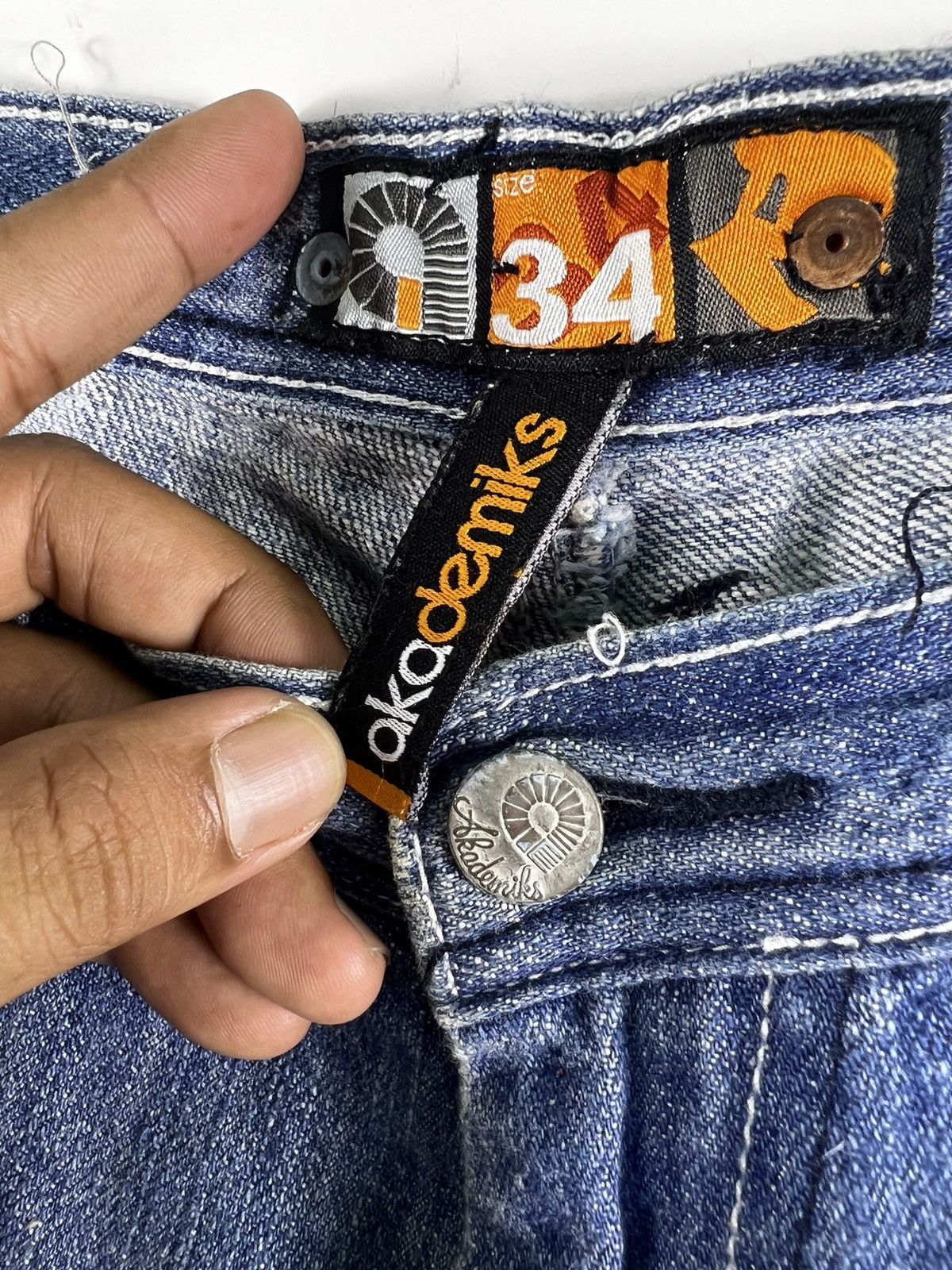 Akademiks 🔥 Akademiks Denim Pants japanese brand Size US 36 / EU 52 - 4 Thumbnail