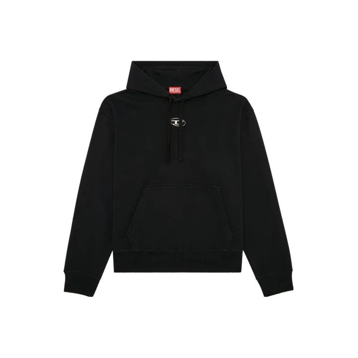 Diesel Diesel Black Logo Hoodie for Men 0079 Size US M / EU 48-50 / 2 - 1 Thumbnail