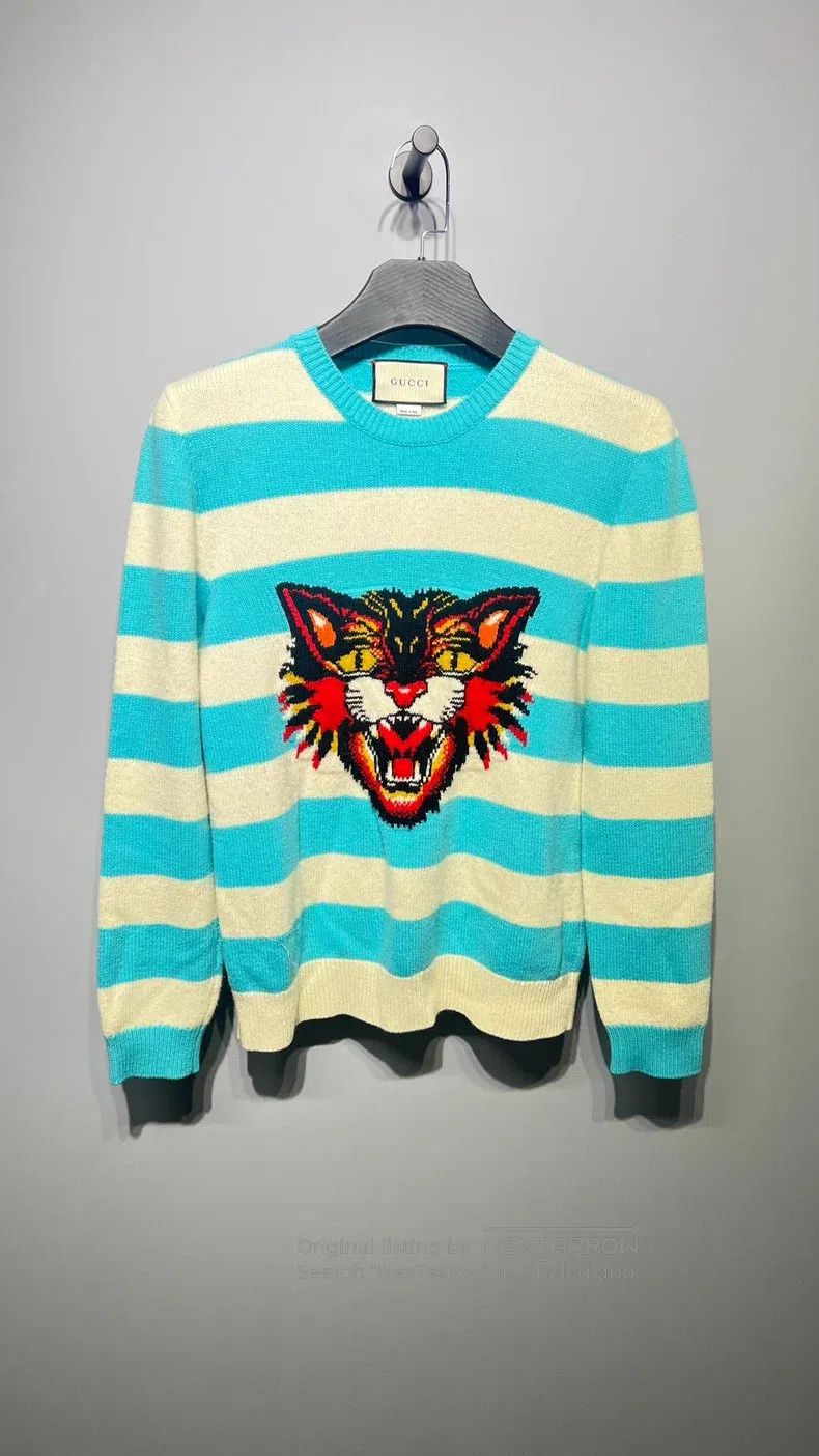 Gucci Gucci Tiger Head Sweater Size US M / EU 48-50 / 2 - 1 Thumbnail