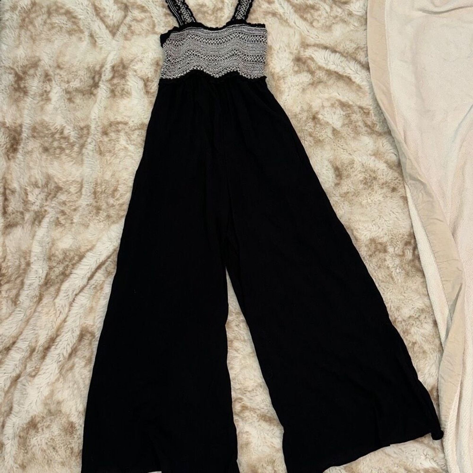 Other Miami Black Jumpsuit with Elastic Top | Sz S Size 27" / US 4 / IT 40 - 2 Thumbnail