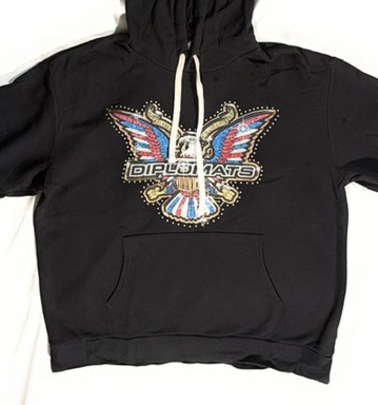 Diplomats Diplomats Blinged Eagle Graphic Hoodie Black XXL - Dipset Size US M / EU 48-50 / 2 - 2 Thumbnail