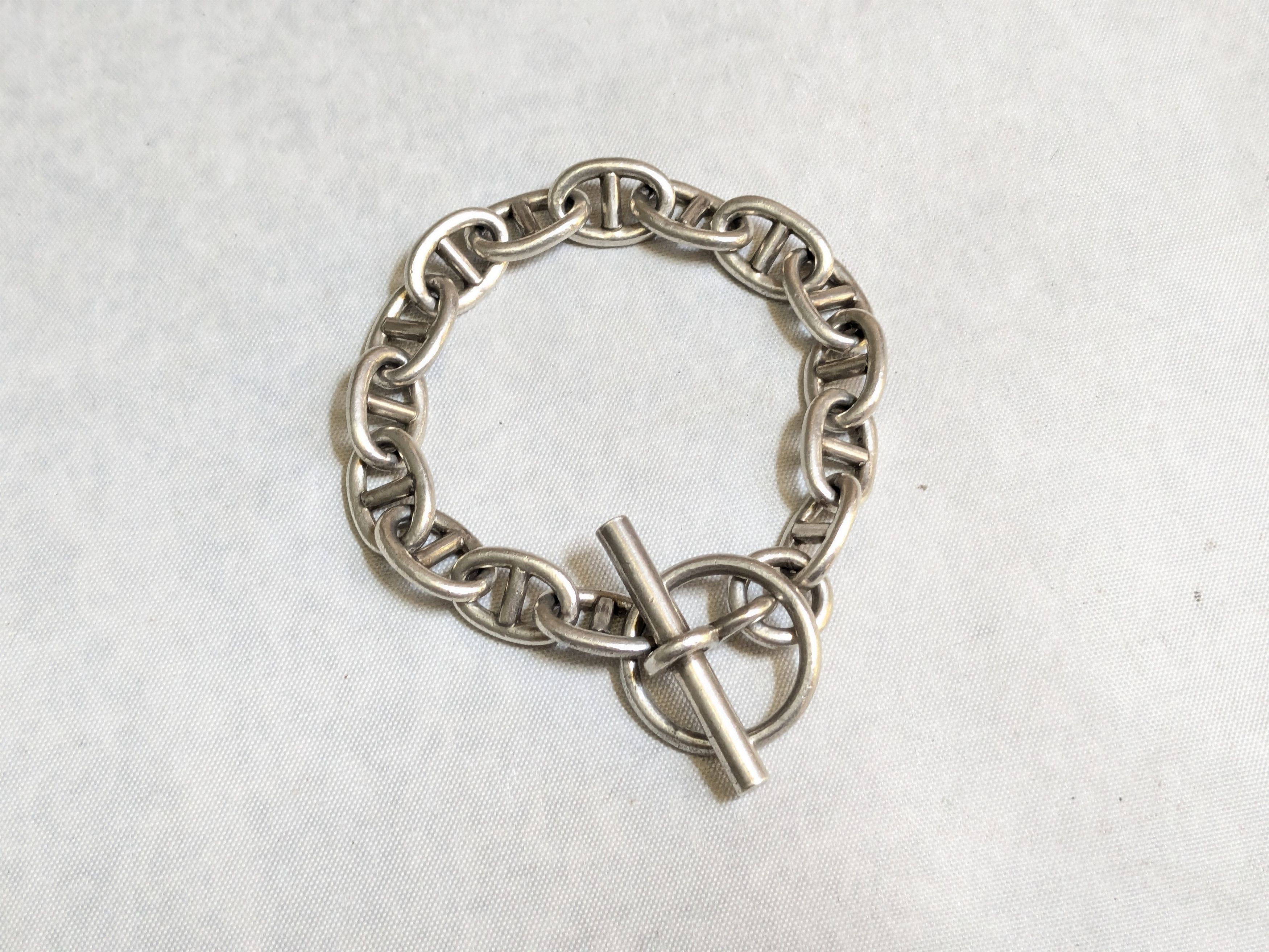 Jewelry Vintage Taxco Sterling Silver Bracelet Anchor Mariner 7.75" Size ONE SIZE - 1 Thumbnail