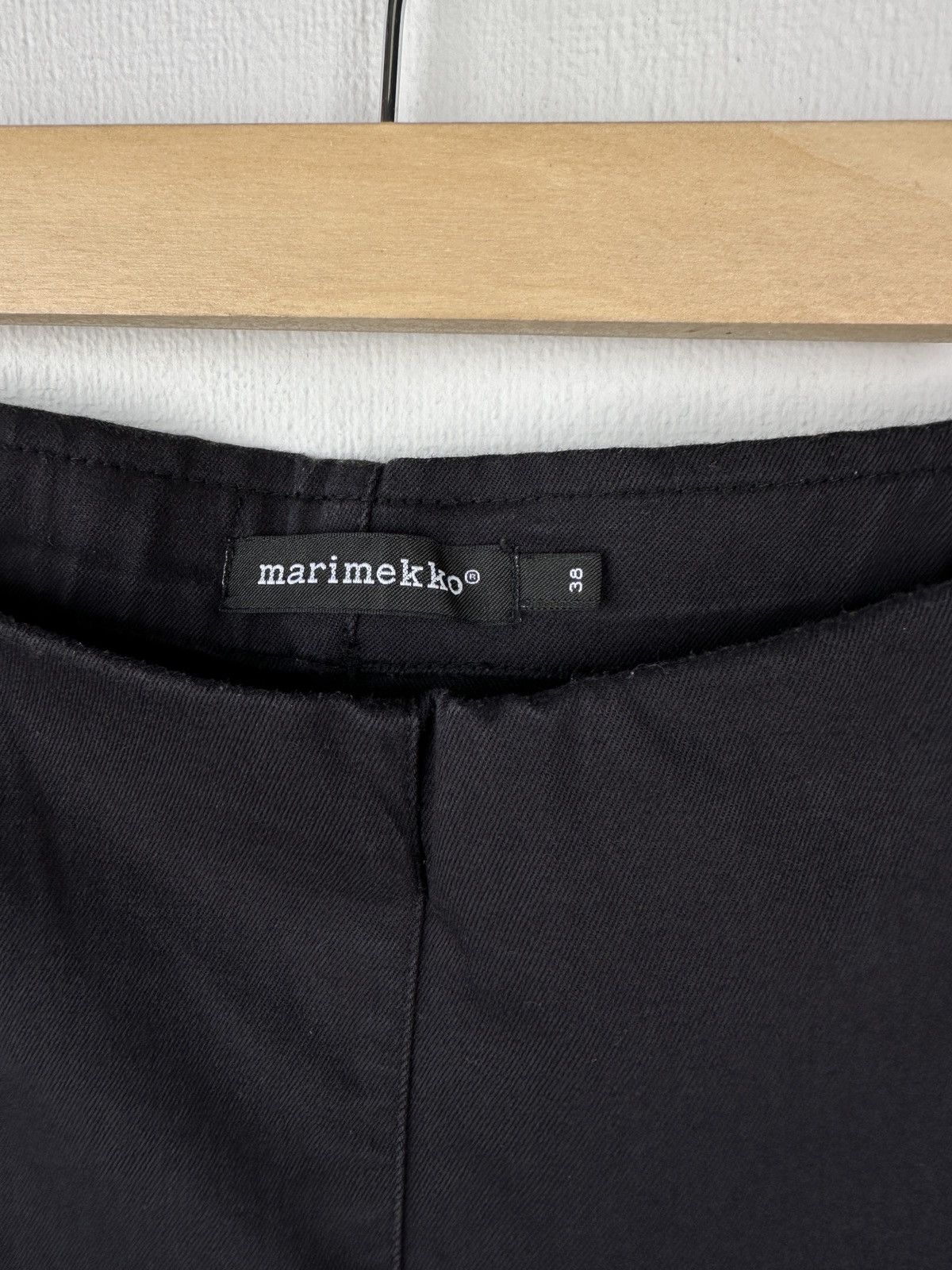 Marimekko MARIMEKKO Klein Black Cotton Stretch Pull On Pants Size 26" / US 2 / IT 38 - 4 Thumbnail