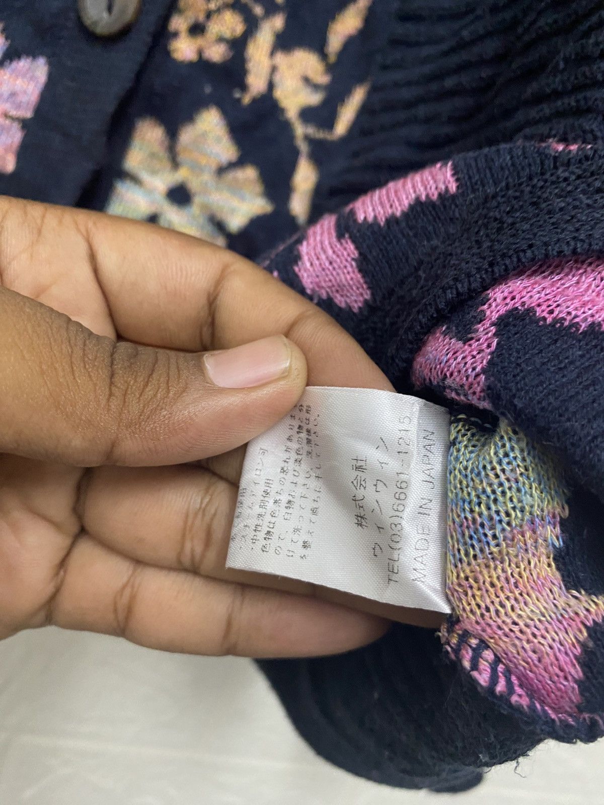 Japanese Brand Vintage Celeine brand cardigan with a floral pattern Size US M / EU 48-50 / 2 - 5 Thumbnail
