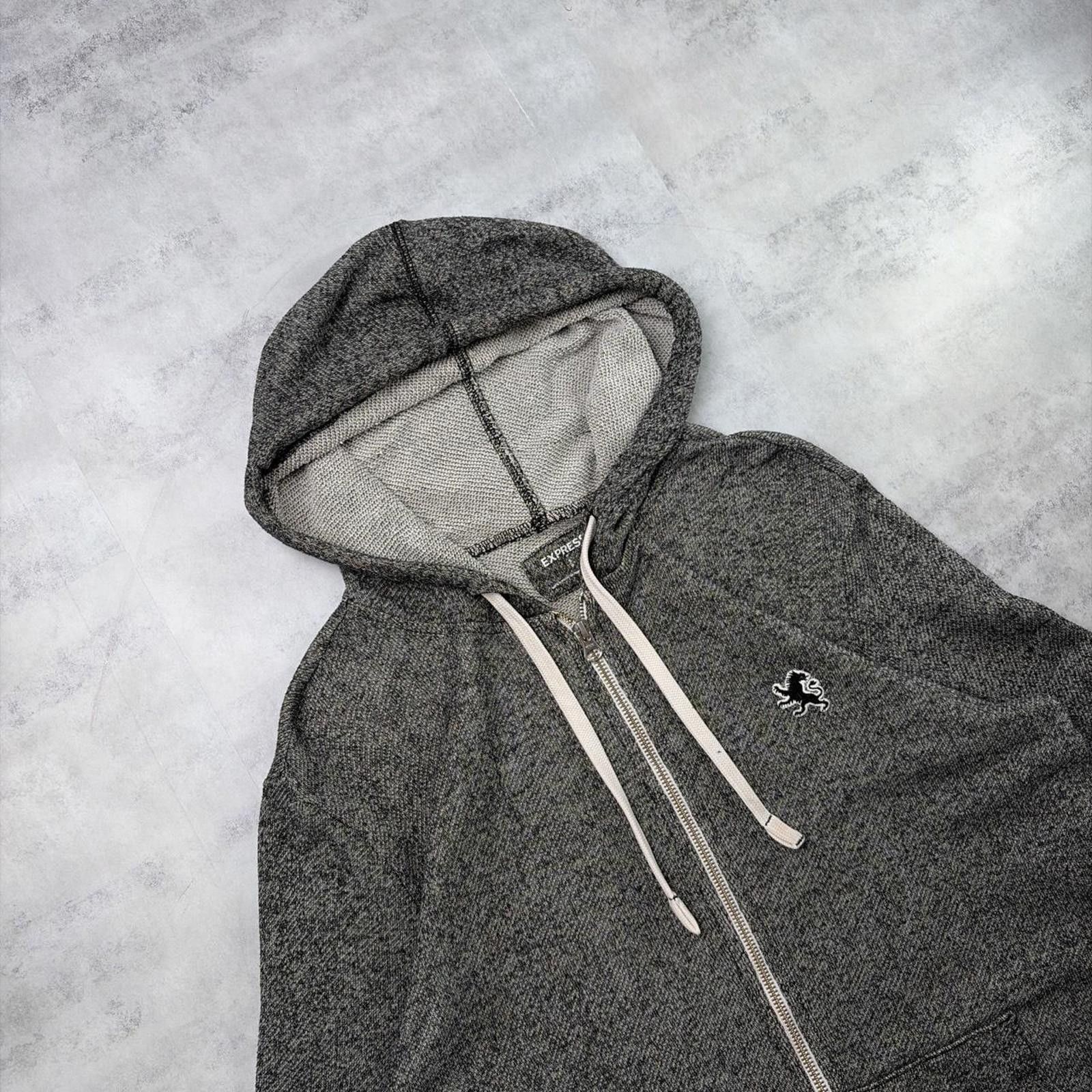 Express Y2K Grey Express Grunge Skater Zip Up Hoodie Size US S / EU 44-46 / 1 - 5 Thumbnail