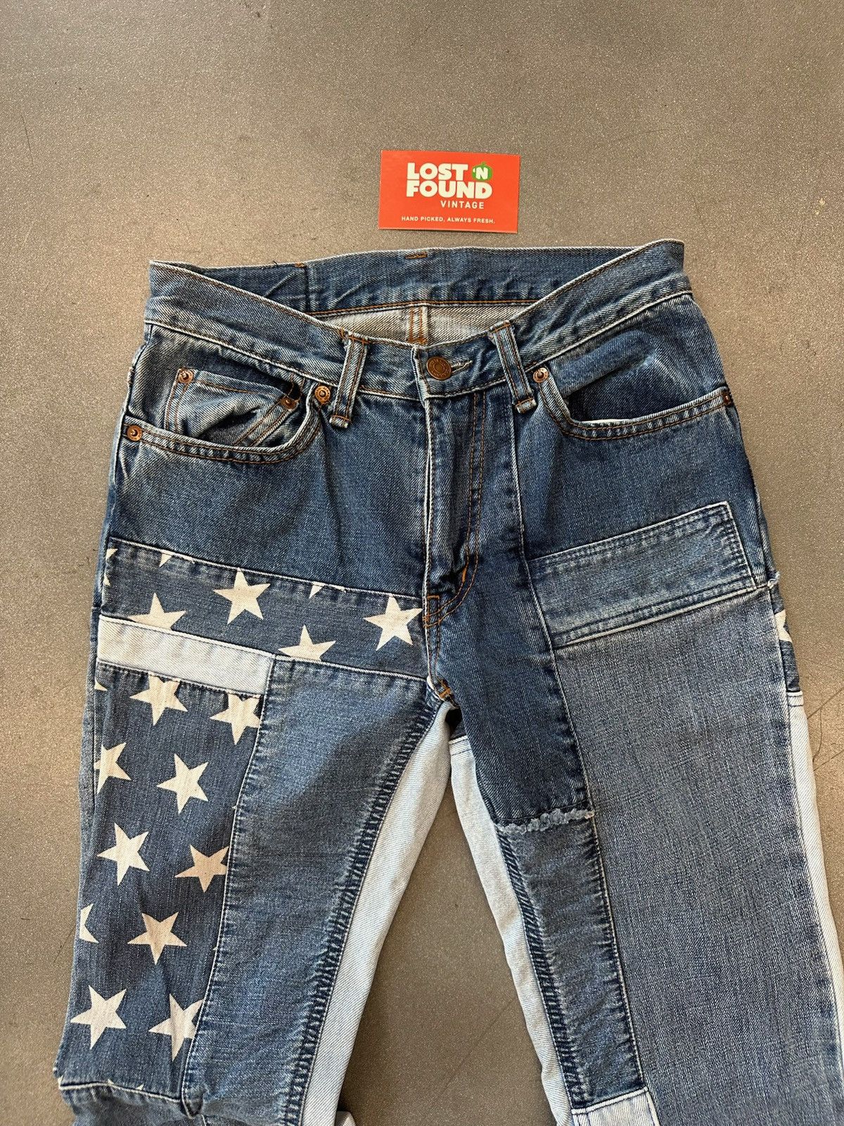 Hysteric Glamour Hysteric Glamour Denim Patchwork Pants Size US 26 / EU 42 - 3 Thumbnail