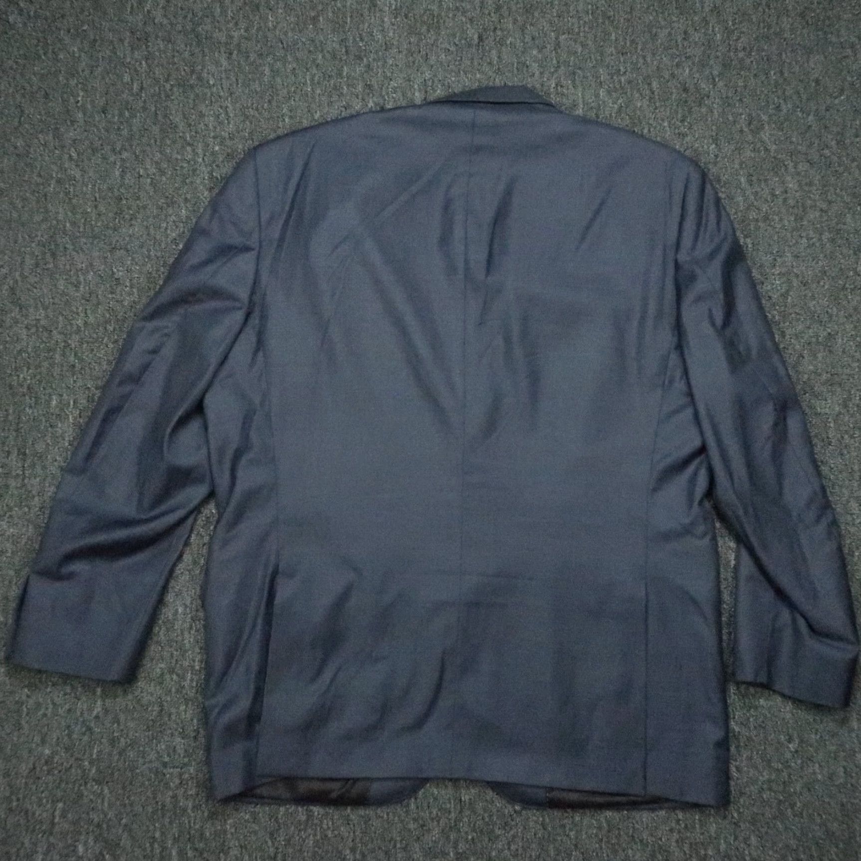 Peter Millar Peter Millar Blazer Mens 46R Blue Wool Double-Vented Jacket Coat Notch Lapel Regular Fit- 2 Piece Casual Business Wedding Blazer Mens Size 46R - 7 Thumbnail