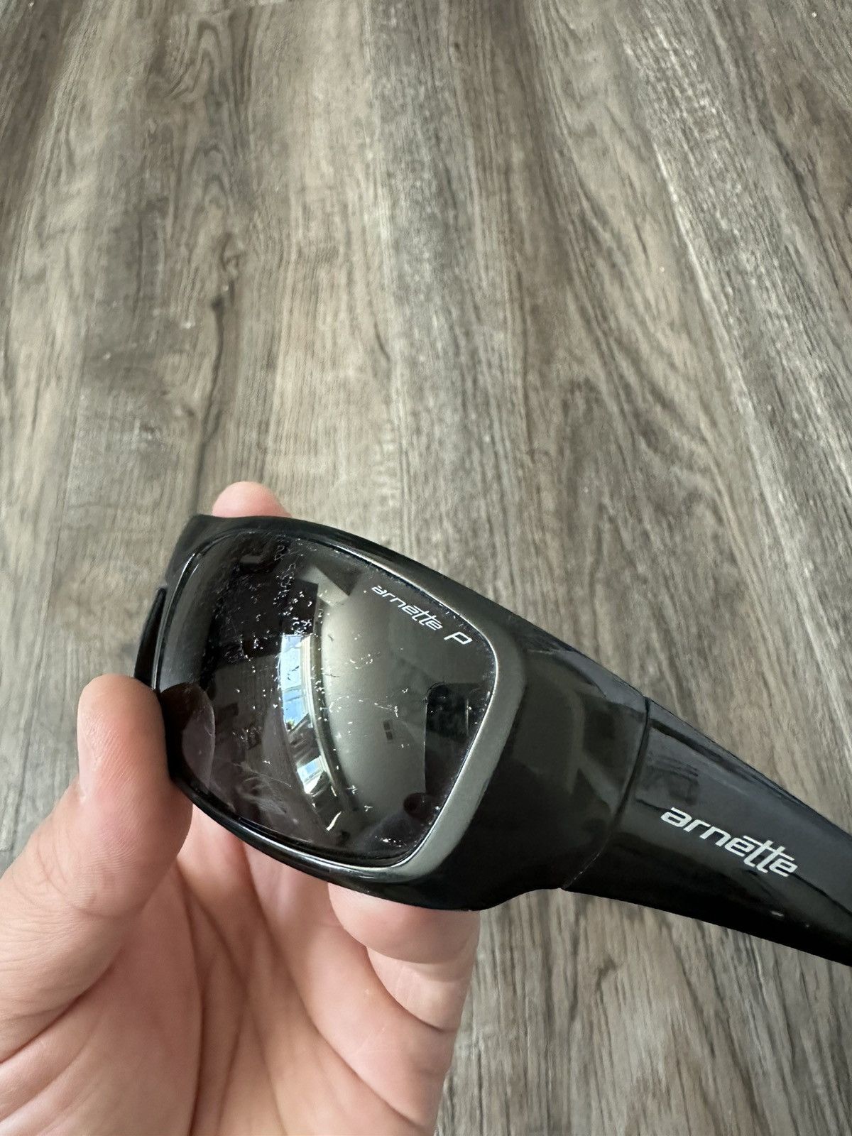 Vintage Arnette Rage AN4025 Black Sport Y2K Sunglasses
