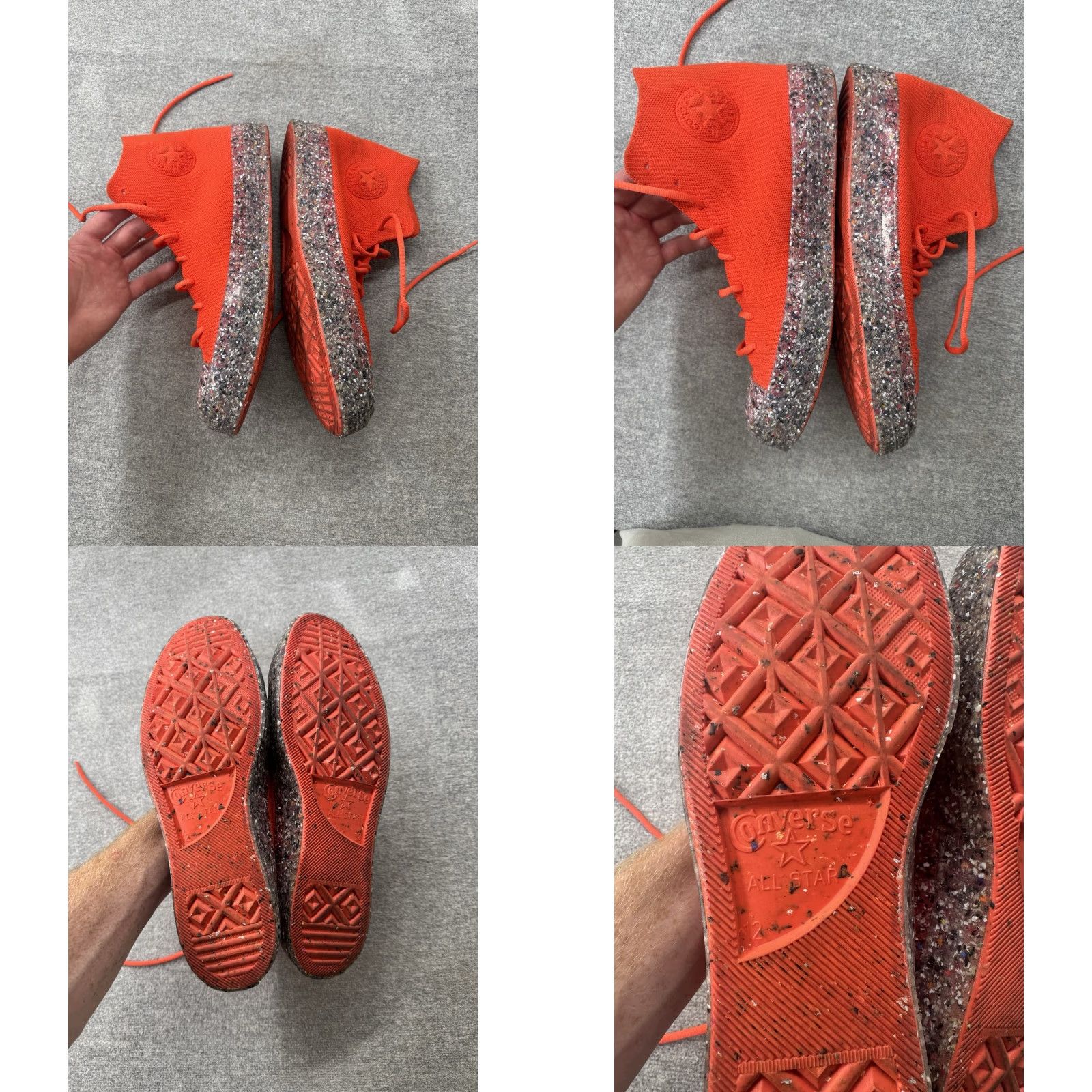 Converse Converse Chuck 70 Renew Knit Orange Recycled High Top Sneaker Men 12 Shoes Shoe Sneaker Knit Orange Men 12 Size US L / EU 52-54 / 3 - 8 Thumbnail