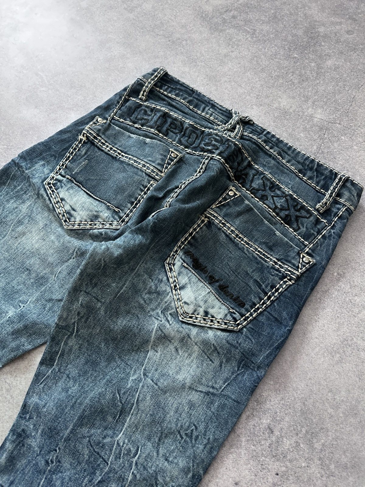 Other Cipo&Baxx y2k avant-garden washed jeans Size US 31 - 5 Thumbnail