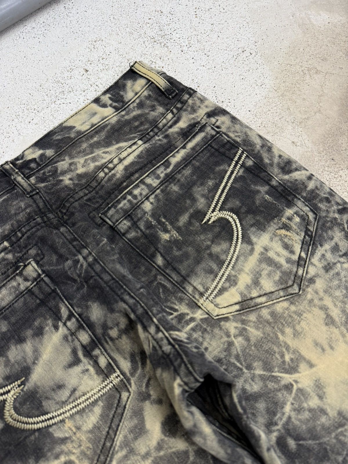 semanticdesign Semantic Design Acid Wash Distressed Denim Pants Size US 31 - 13 Thumbnail