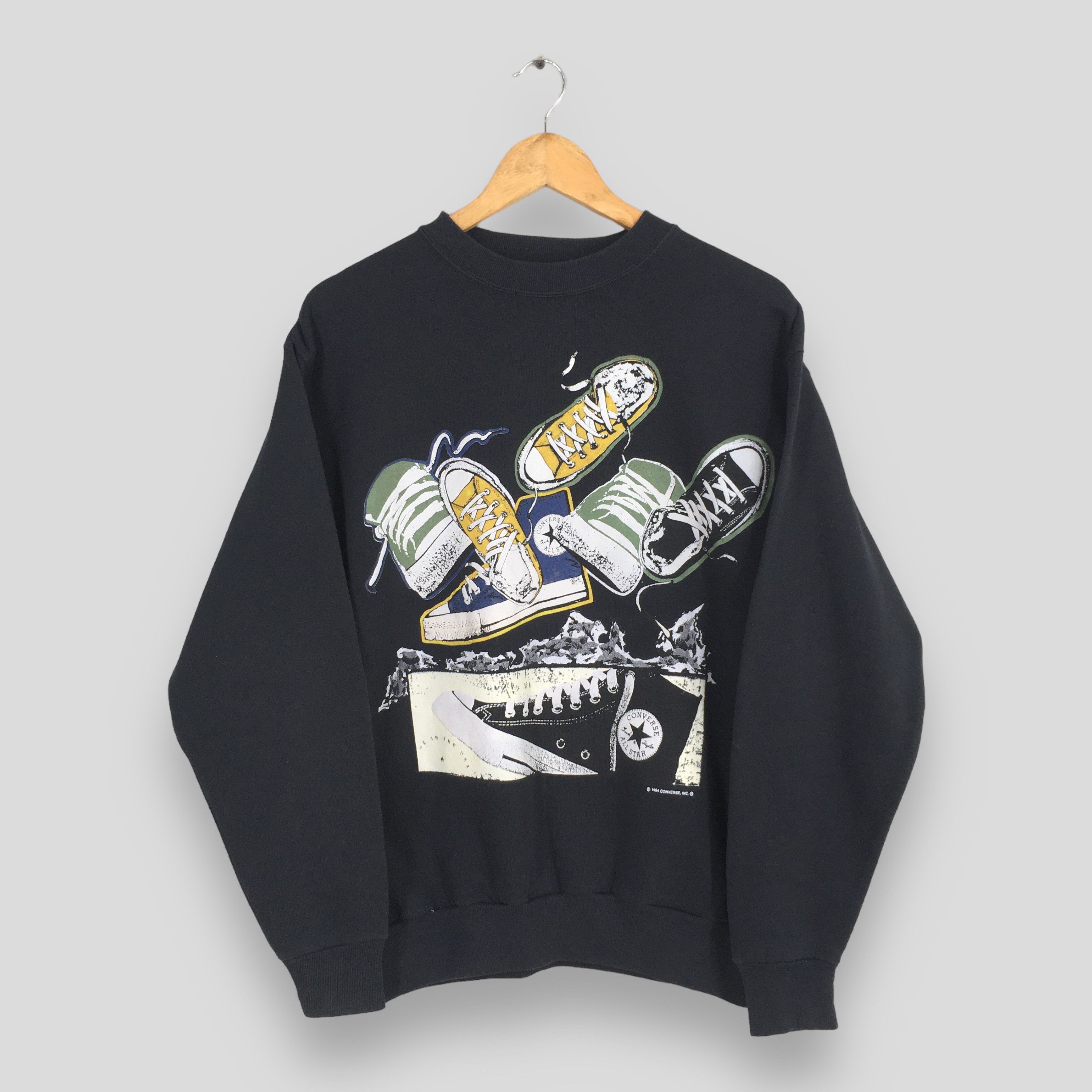 Converse × Vintage Vintage 90s Converse All Star Sweater Medium Size US M / EU 48-50 / 2 - 1 Thumbnail