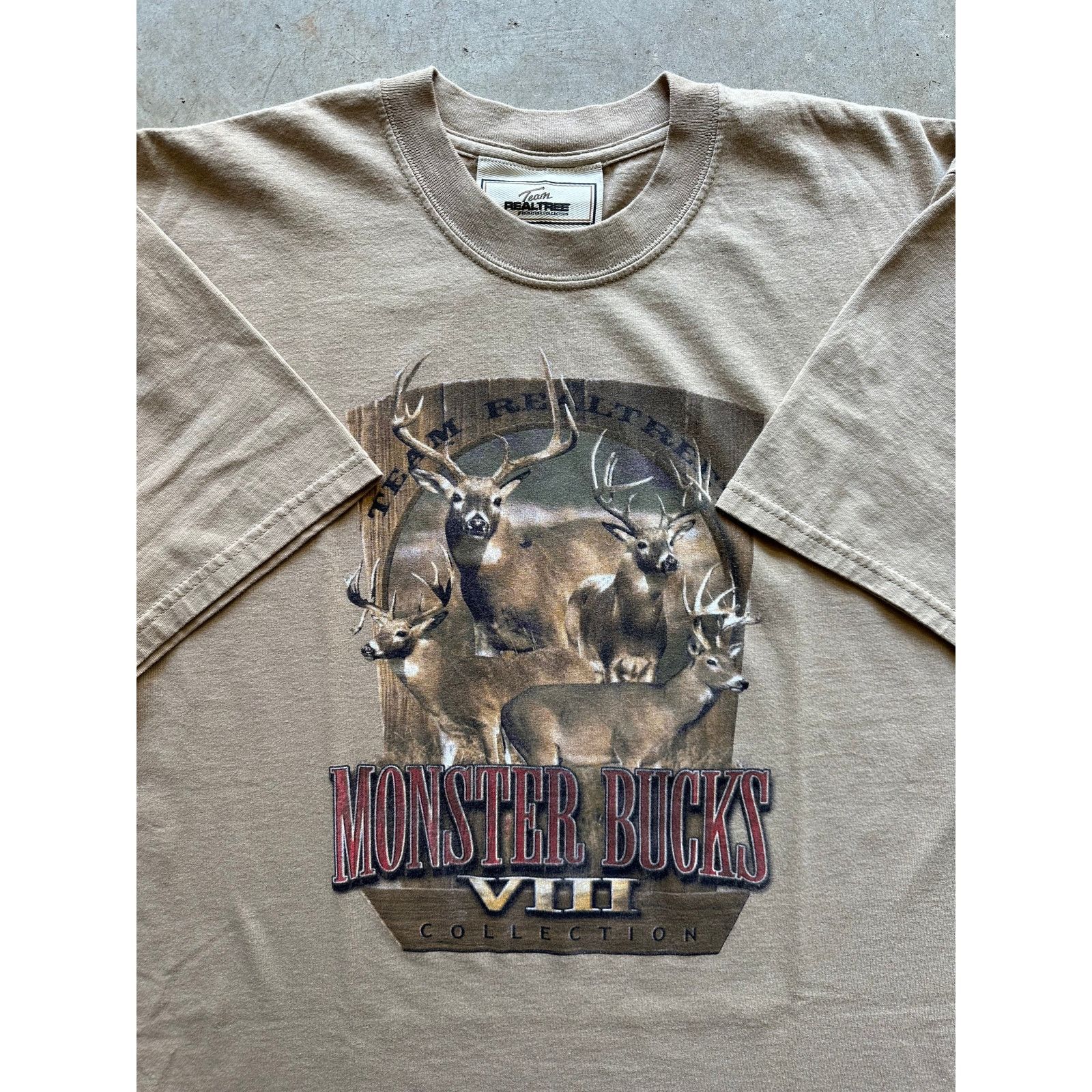 Gildan × Realtree × Vintage Vintage RealTree Monster Bucks VIII T-Shirt Large Earth Tone Size US L / EU 52-54 / 3 - 2 Thumbnail
