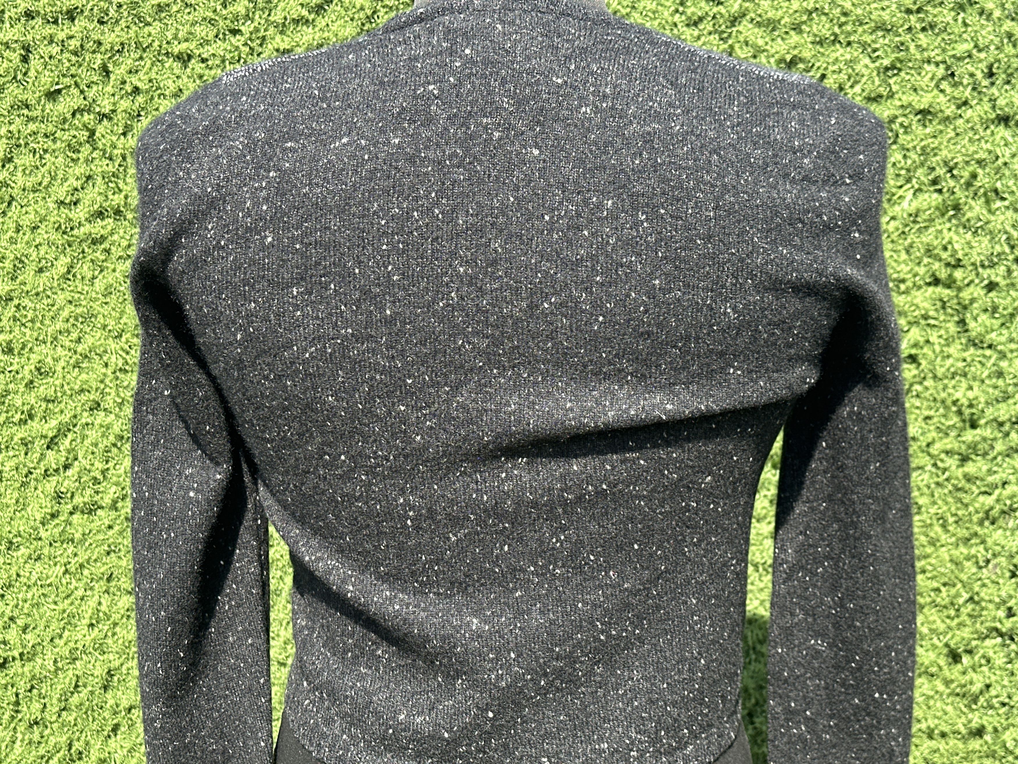 Brunello Cucinelli Brunello Cucinelli Cashmere Cropped Cardigan S Black Knit Size S / US 4 / IT 40 - 5 Thumbnail