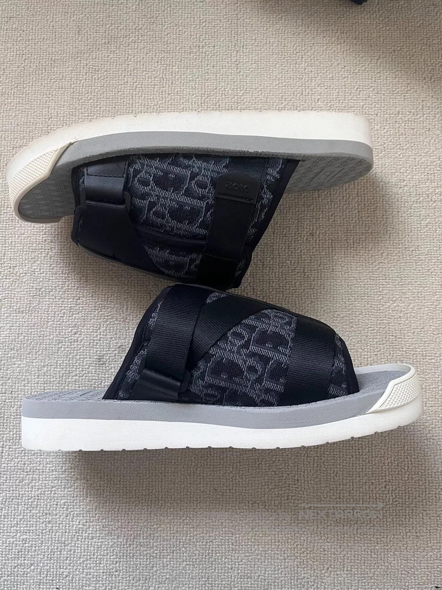 Dior dior alpha black comfortable men's sandals. Size US 10 / EU 43 - 4 Thumbnail