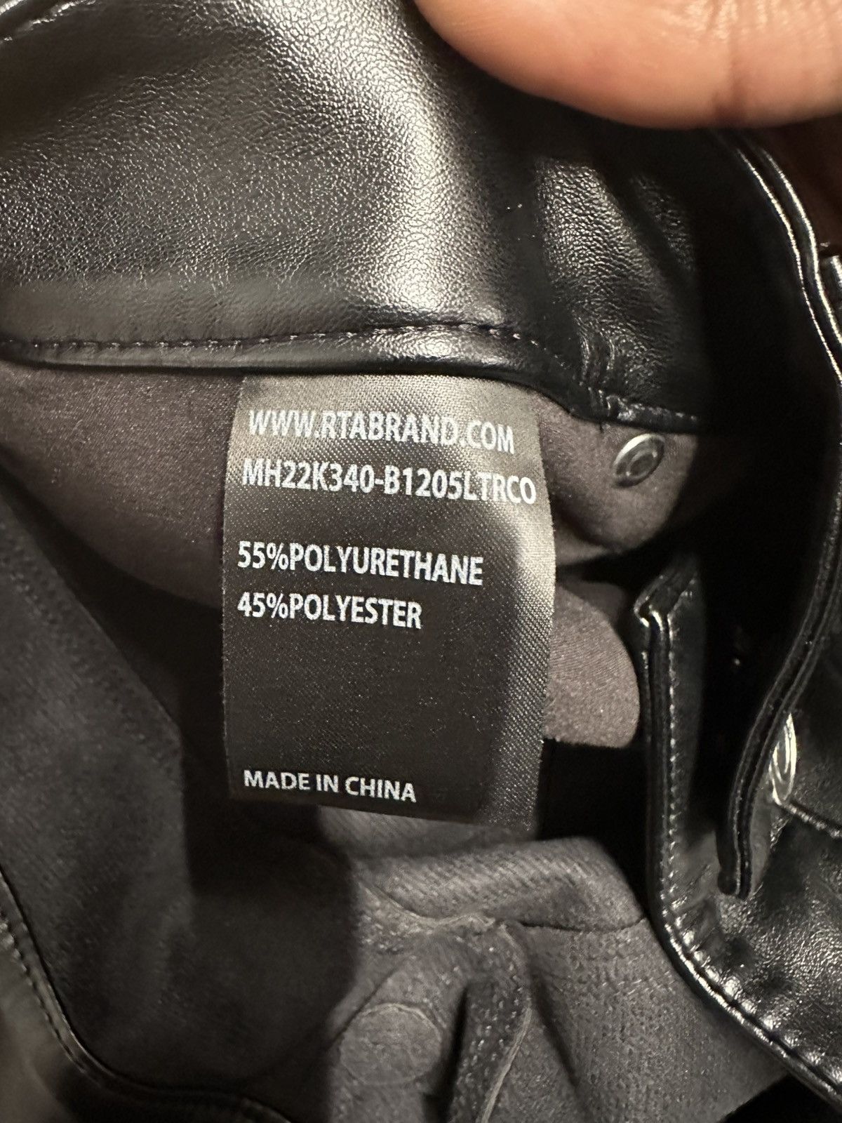 Rta Rta Peccare Sanctus Black Leather Jeans Size 32 Size US 32 / EU 48 - 5 Thumbnail
