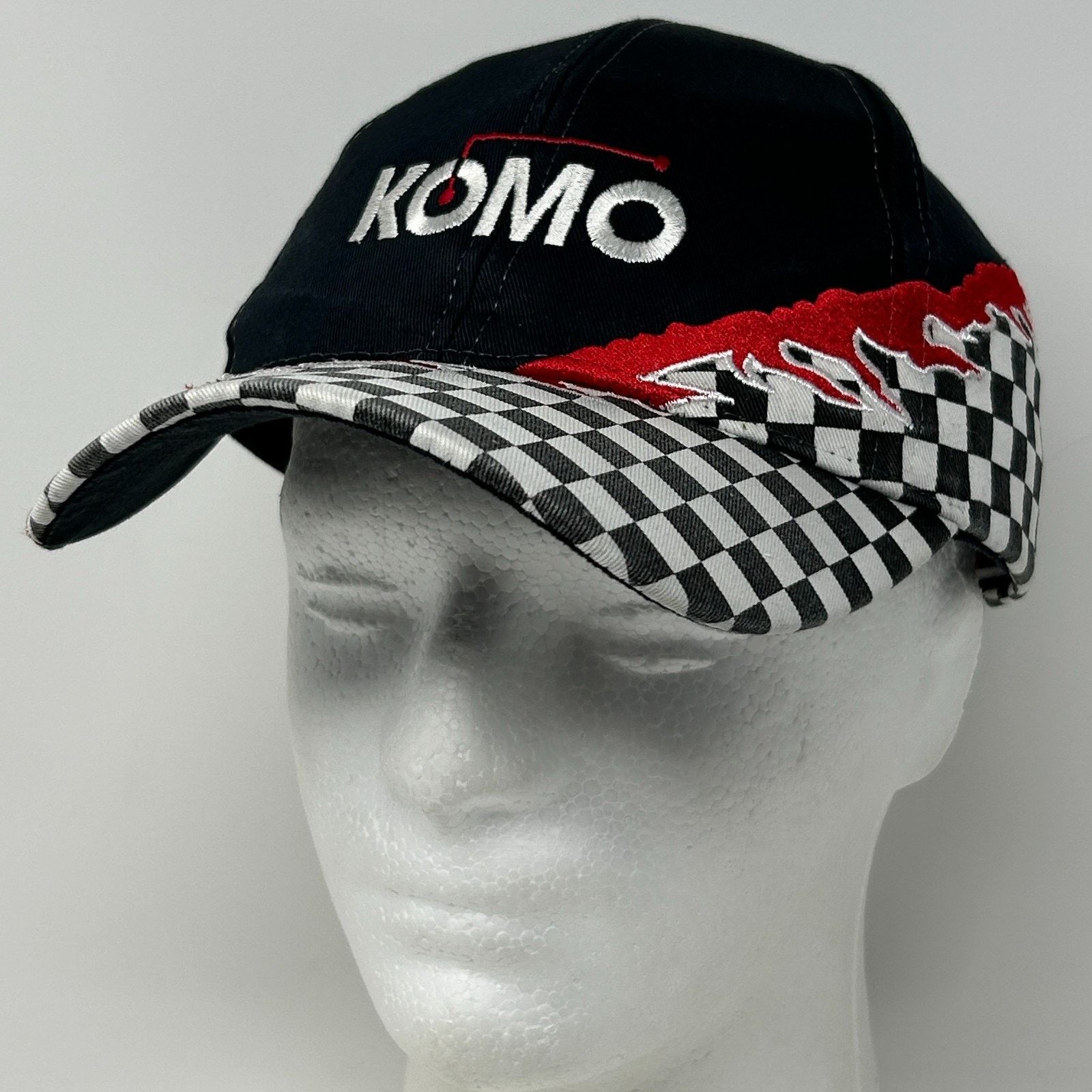 Vintage Vintage 90s Komo Machine Hat Baseball Cap Machinist Black Size ONE SIZE - 10 Thumbnail