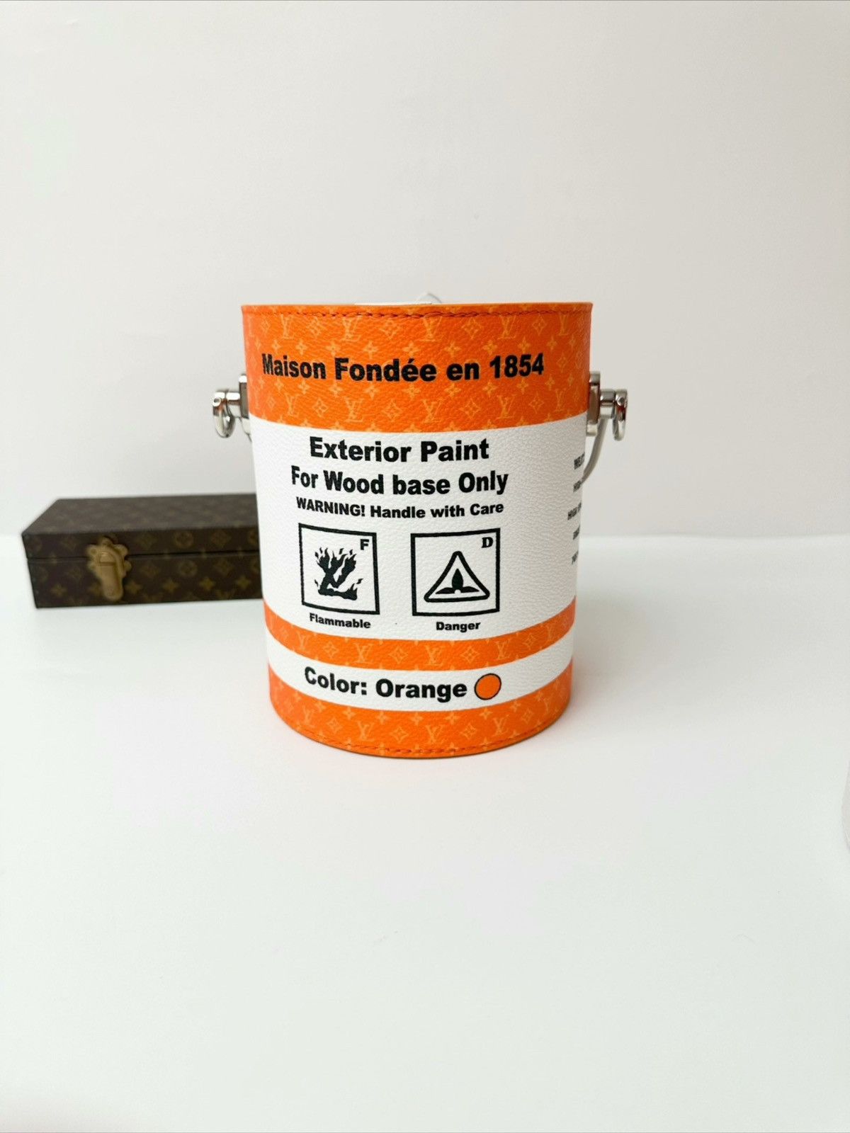 Louis Vuitton Louis Vuitton Orange White Paint Can Monogram Bag Size ONE SIZE - 6 Thumbnail