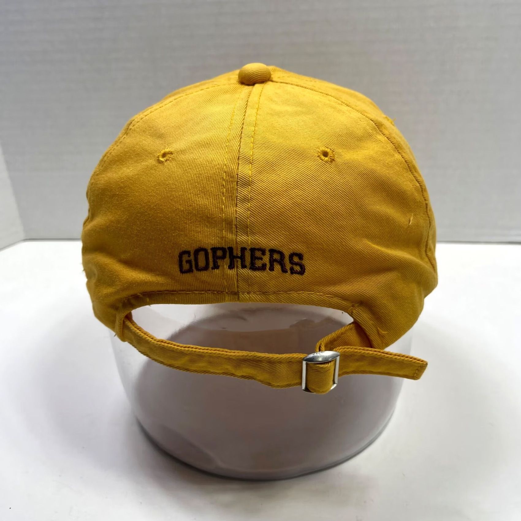 Vintage VINTAGE Minnesota Golden Gophers Hat Signature NCAA Sports Cotton Dad Hat Yellow Adjustable One Size Men Size ONE SIZE - 4 Thumbnail