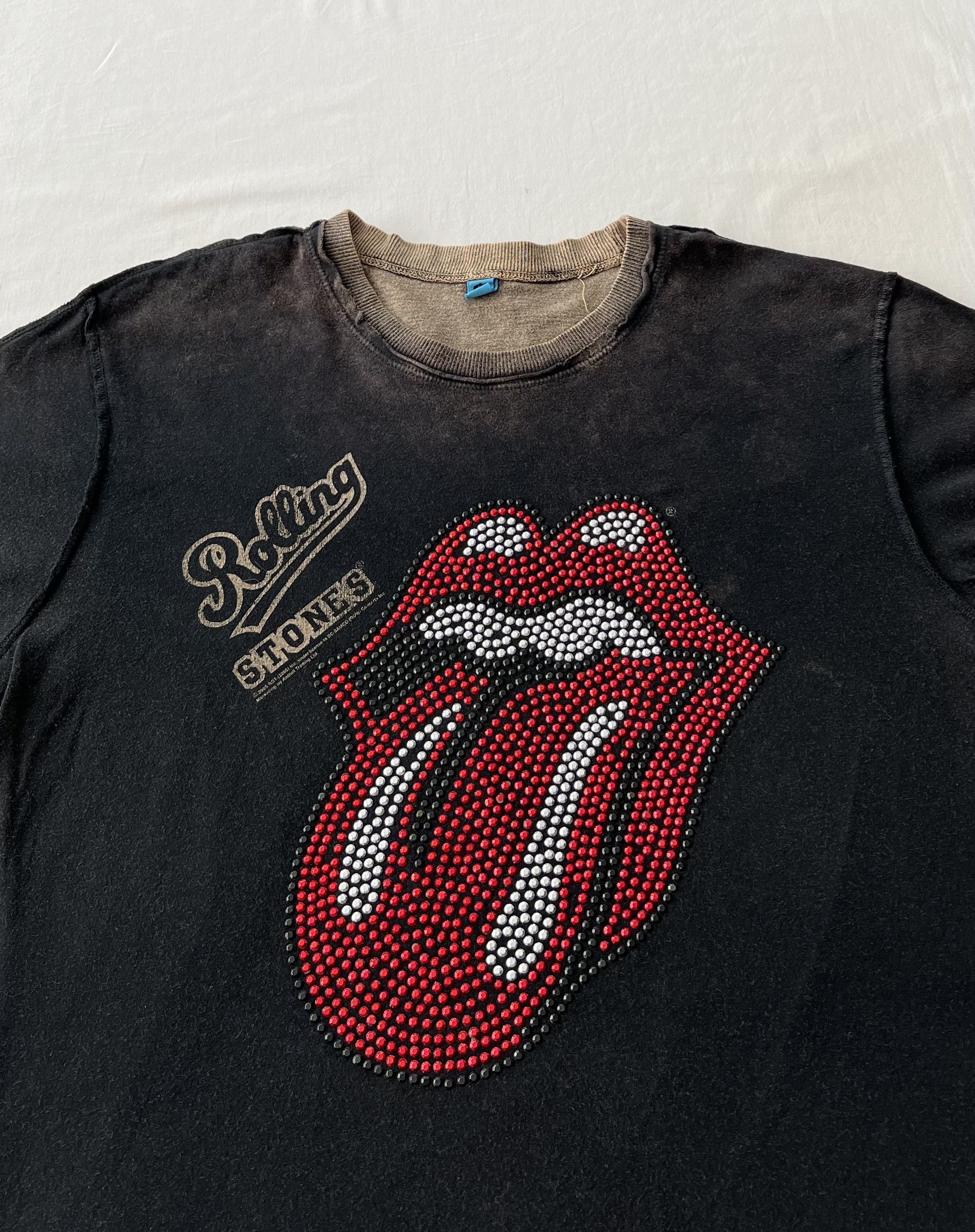 Band Tees Vintage 2005 The Rolling Stones Amplified Rhinestone Y2k Tee Size US S / EU 44-46 / 1 - 4 Thumbnail