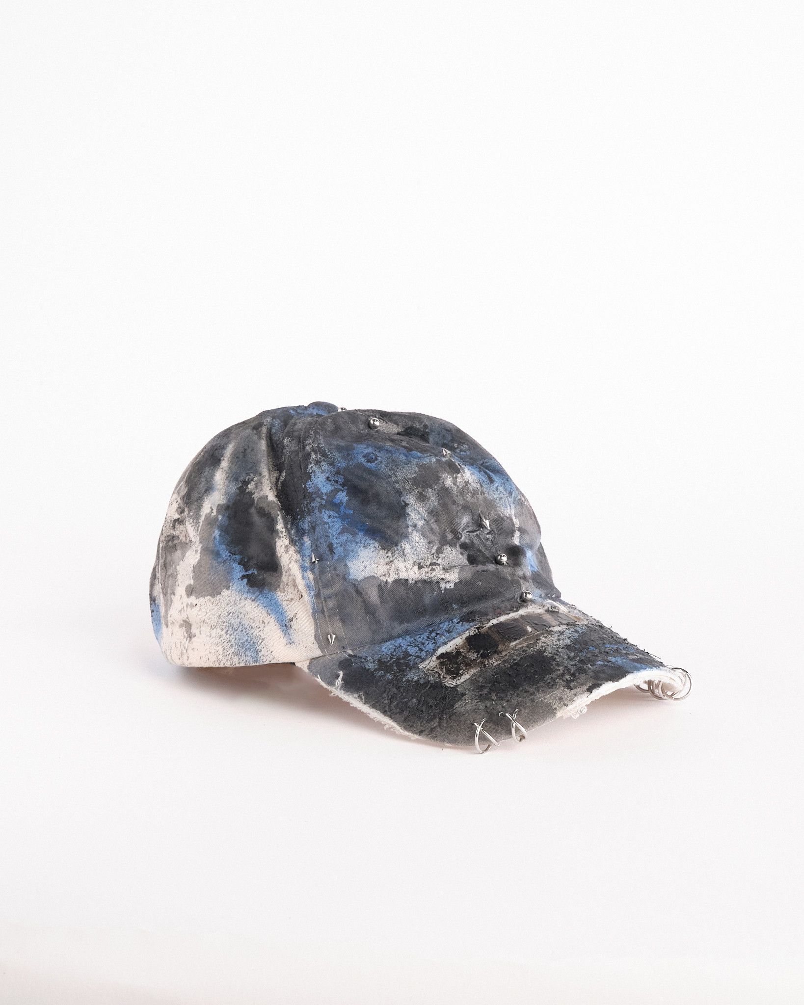 Vuori ASTROBOI* x Vuori 'Black & Blue' Distressed Pierced Hat Size ONE SIZE - 8 Thumbnail
