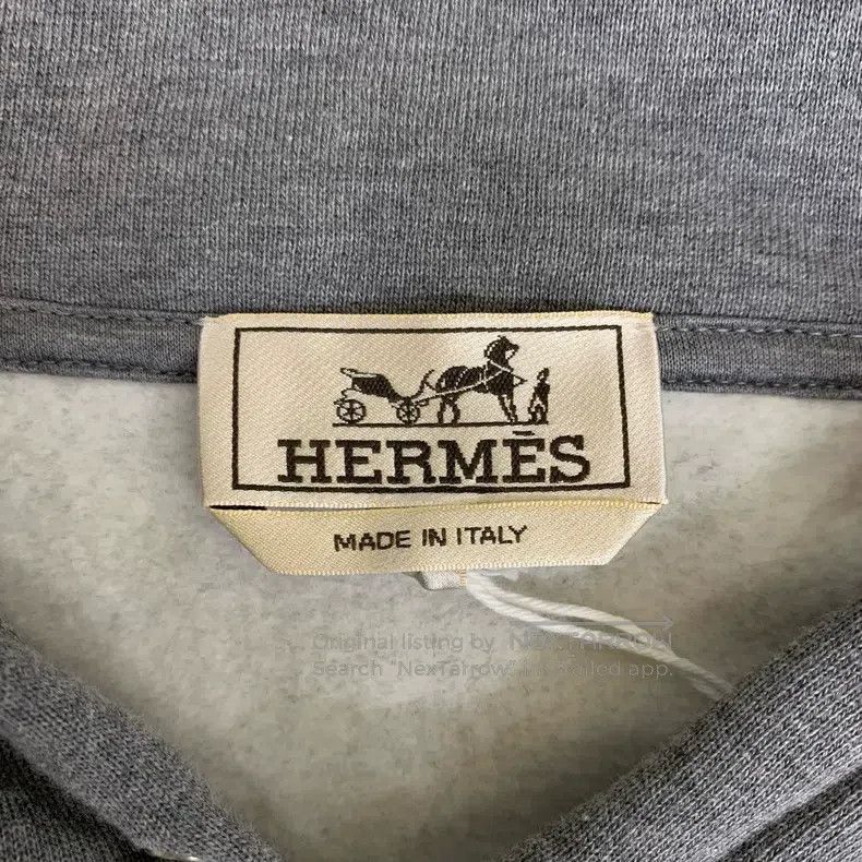 Hermes Hermes Hooded Leather Patch Hoodie Size US XL / EU 56 / 4 - 4 Thumbnail
