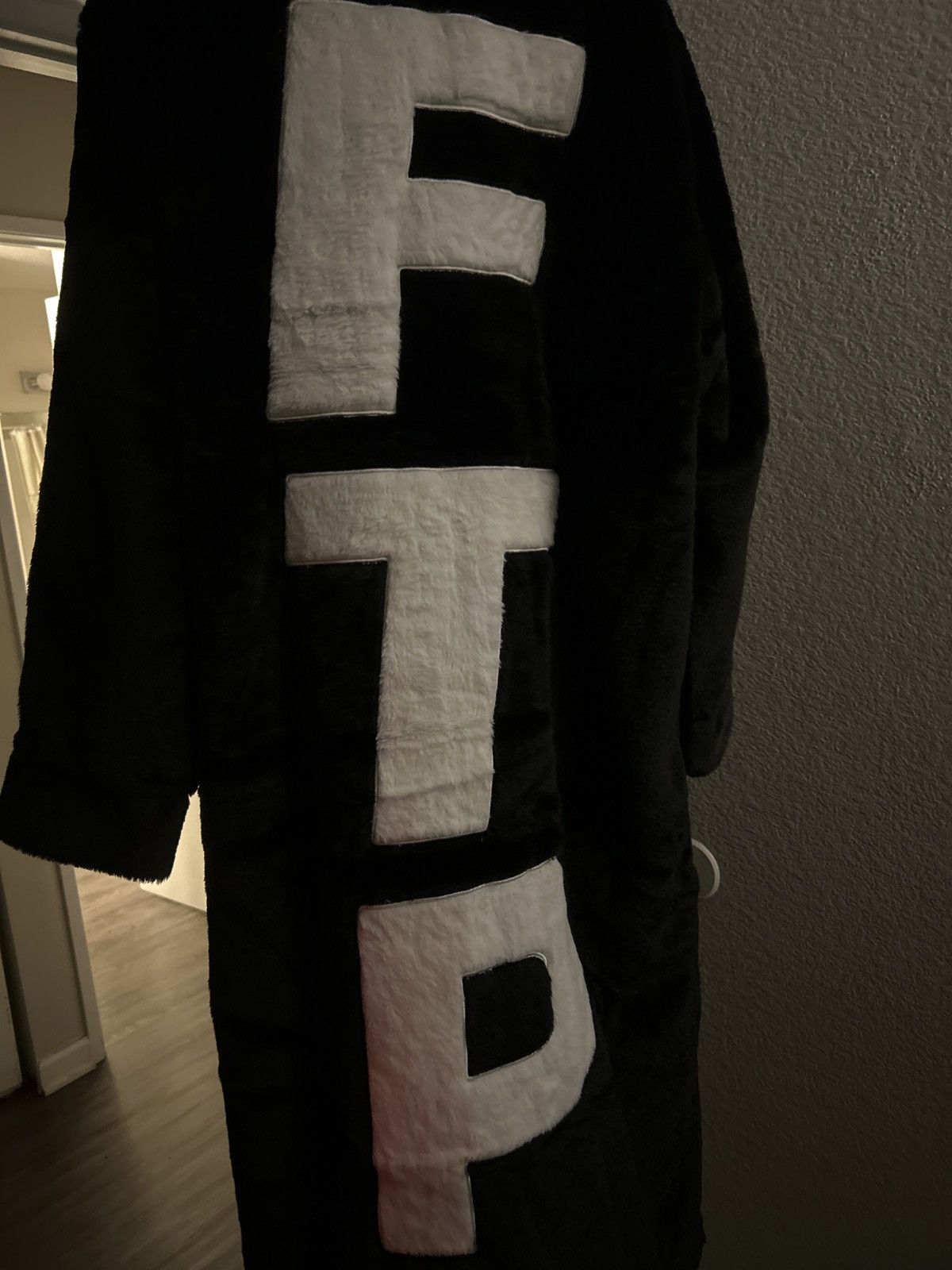 Fuck The Population Reverse ftp trench coat | Grailed