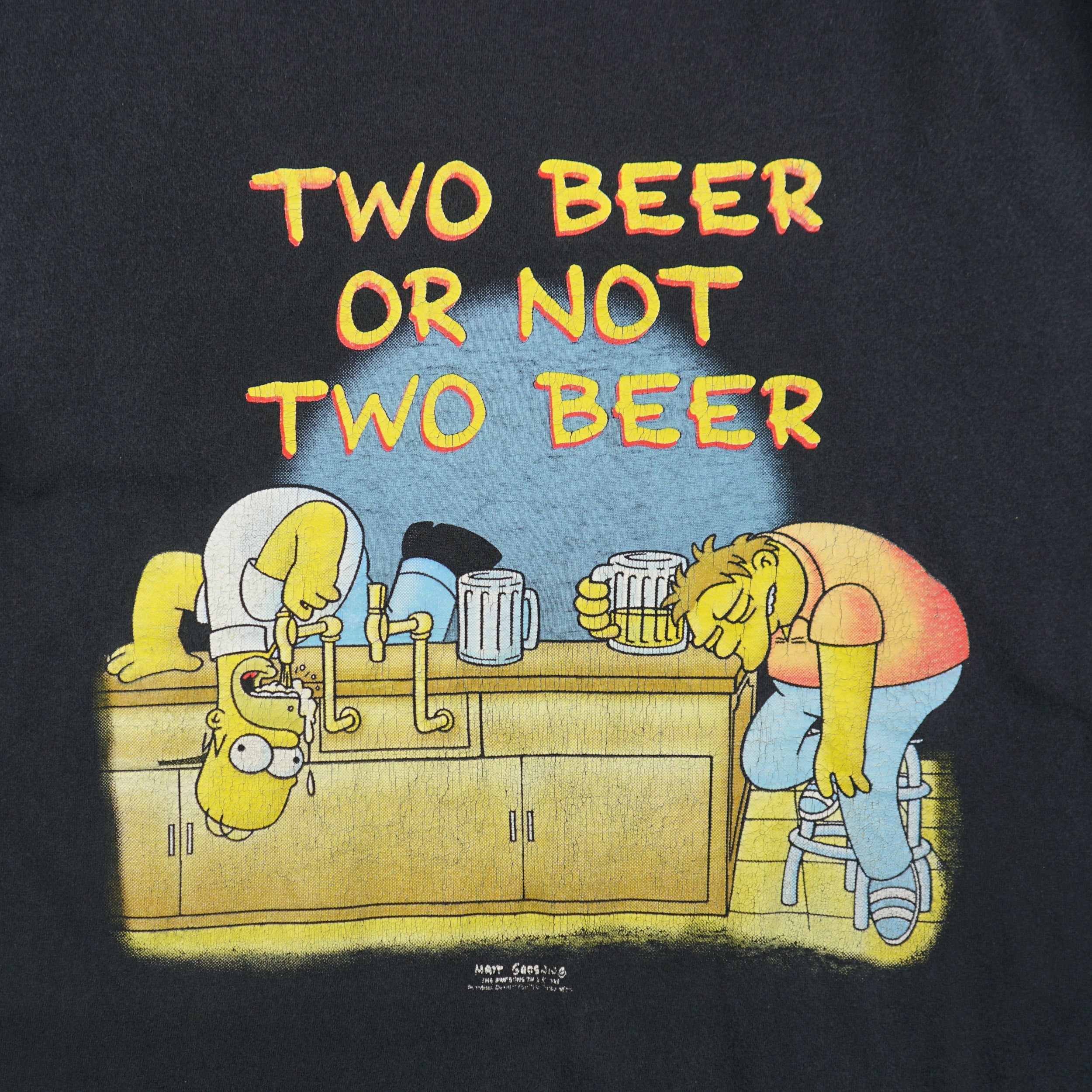 vintage-90s-the-simpsons-two-beer-or-not-t-shirt-grailed