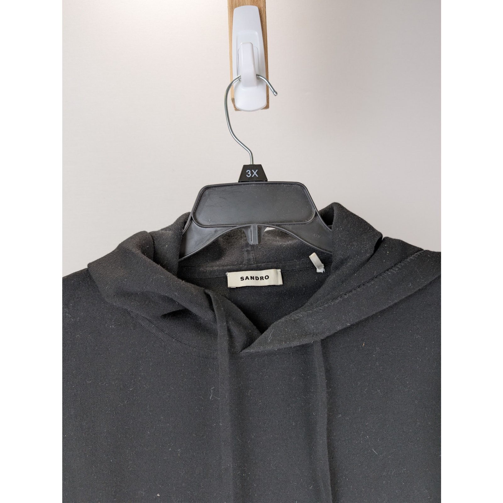 Sandro o1rshd1 CC20 Sandro Hoodie in Black Size US M / EU 48-50 / 2 - 7 Thumbnail