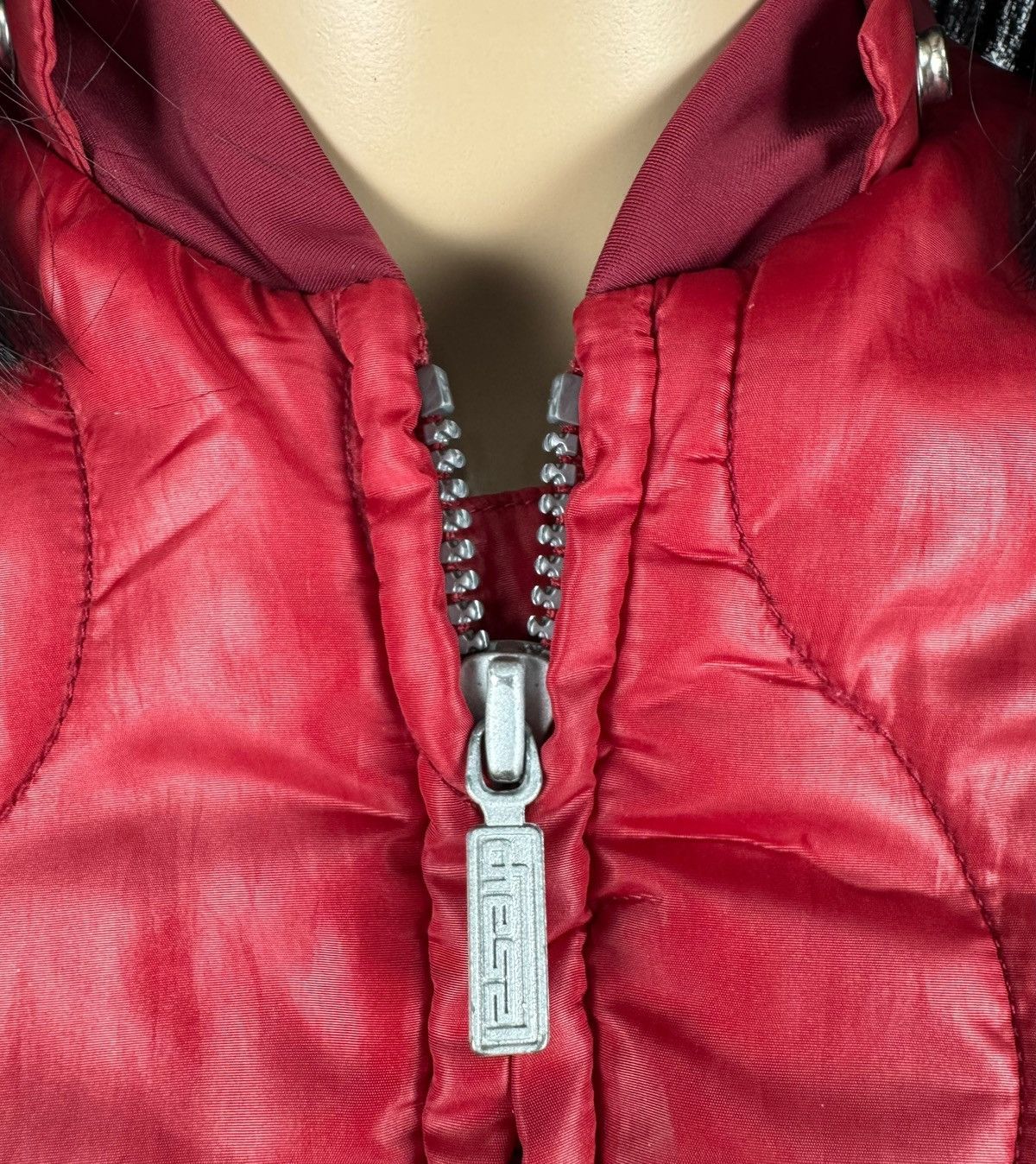 Diesel Diesel 00s Vintage Quilted Zip Jacket Army Hooded size S Size S / US 4 / IT 40 - 11 Thumbnail