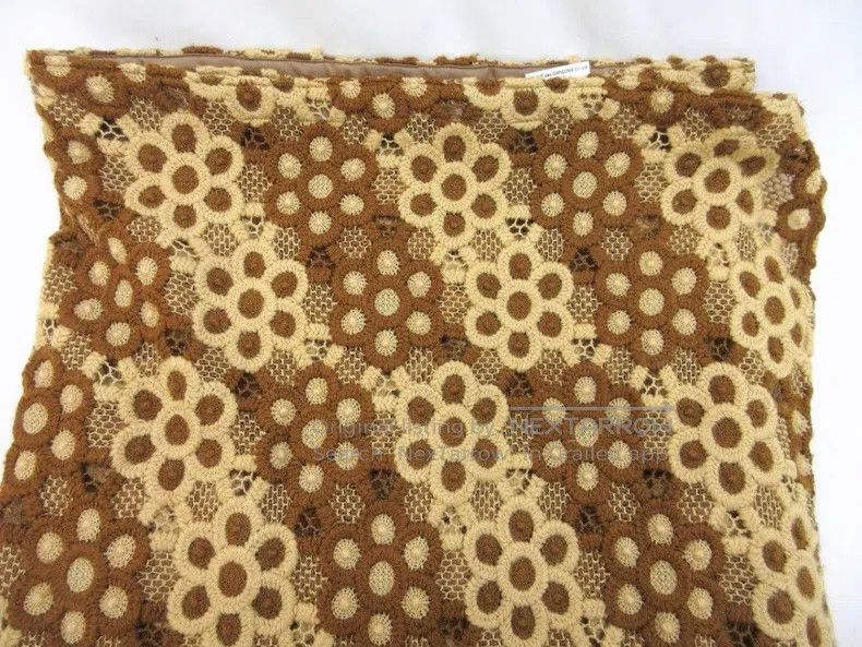 Comme des Garcons Comme des Garcons size M Yellow Retro Floral Design Skirt Size 23" - 3 Thumbnail