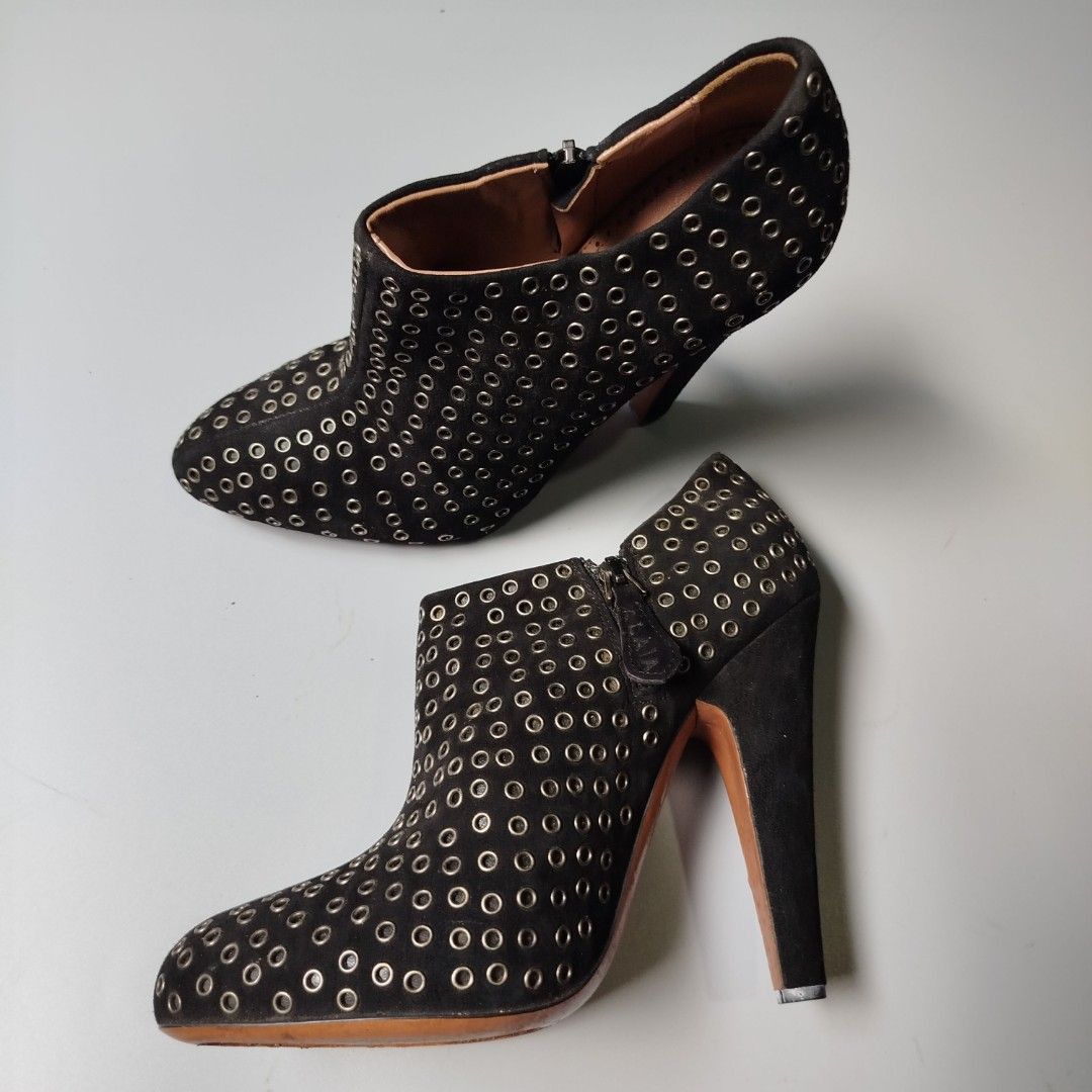 Alaia ALAÏA SUEDE EYELET BOOTIES Size US 6 / IT 36 - 2 Thumbnail