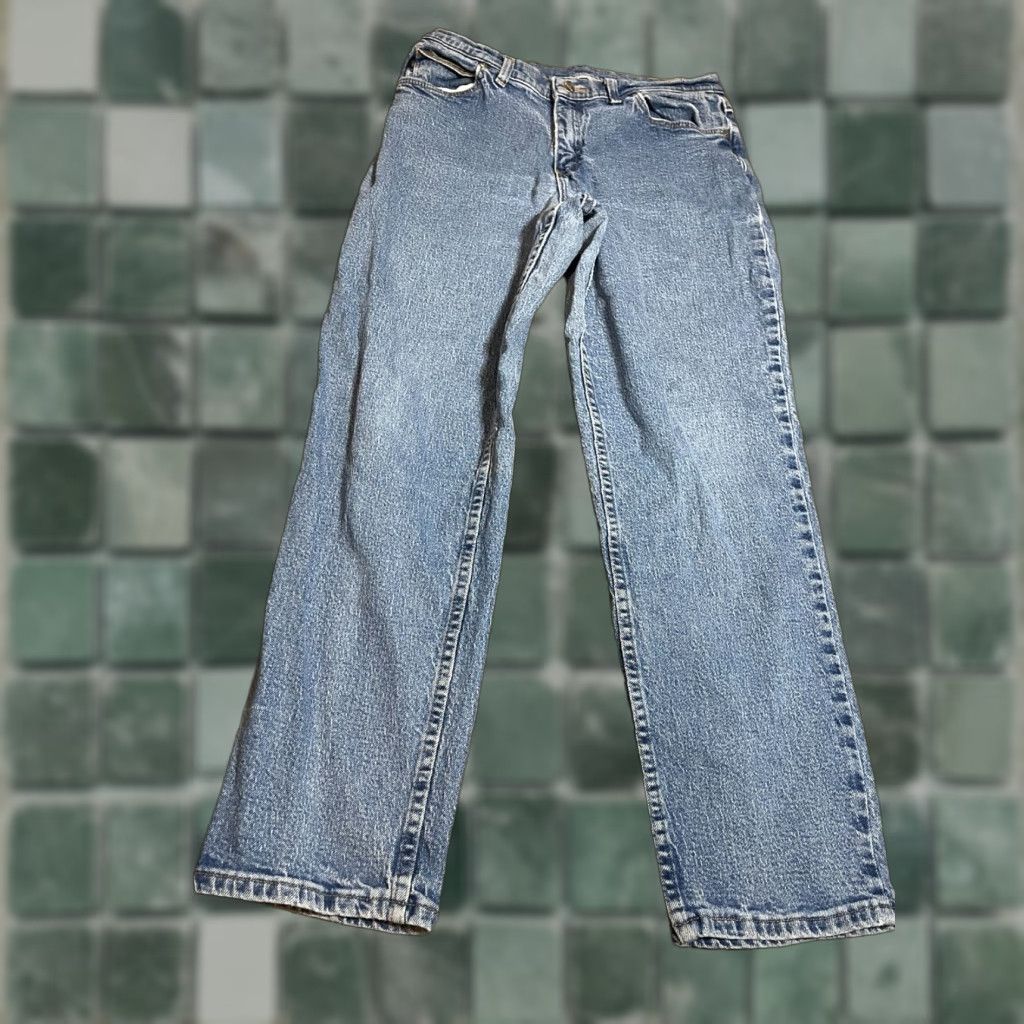 Vintage VINTAGE CHIC Jeans Womens 12P 30in Blue Denim Mom Jeans 5-Pocket 80s High Rise Relaxed Regular US Brand CHIC Women Size 34" / US 12 / IT 48 - 1 Thumbnail