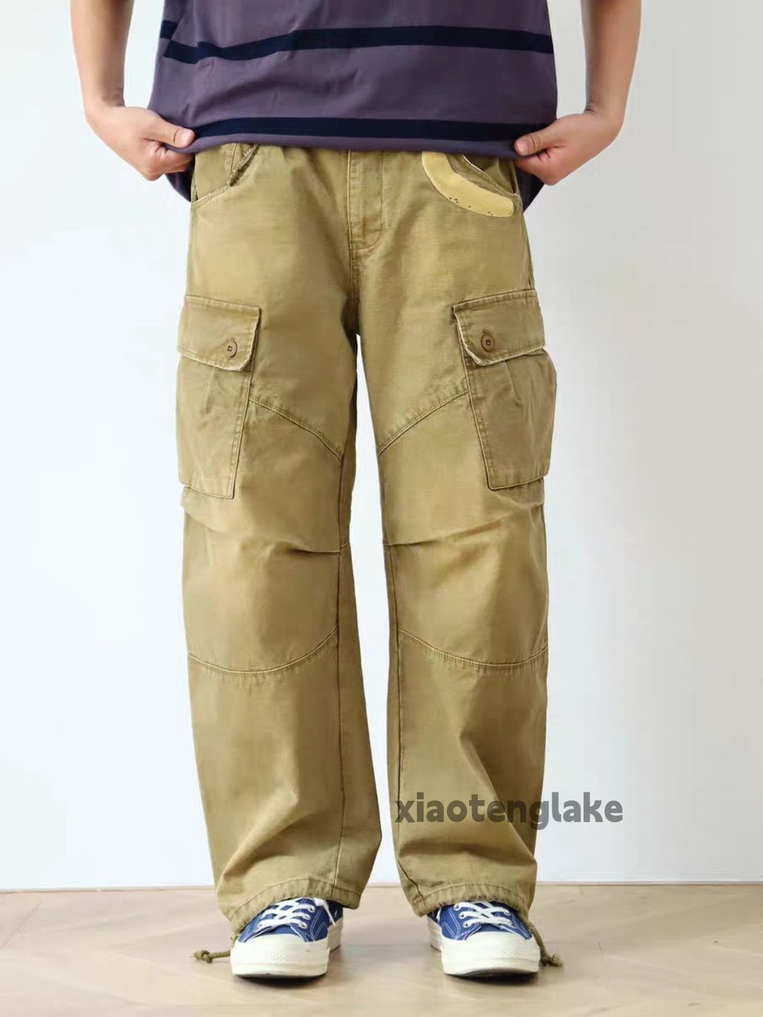 Vintage xz utility military outdoor tactical cargo faded pants Size US 34 / EU 50 - 6 Thumbnail