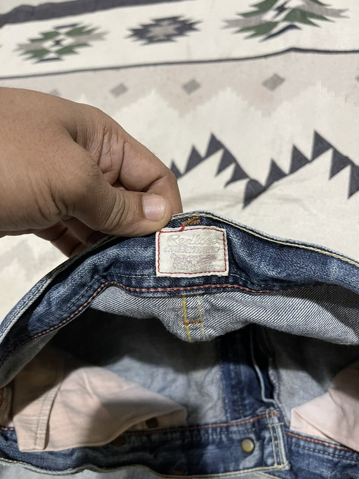 Levi's Vintage Clothing 2000s LEVIS REDLOOP JAPAN DISTRESSED FLARE JEANS RARE Size 28" / US 6 / IT 42 - 10 Thumbnail